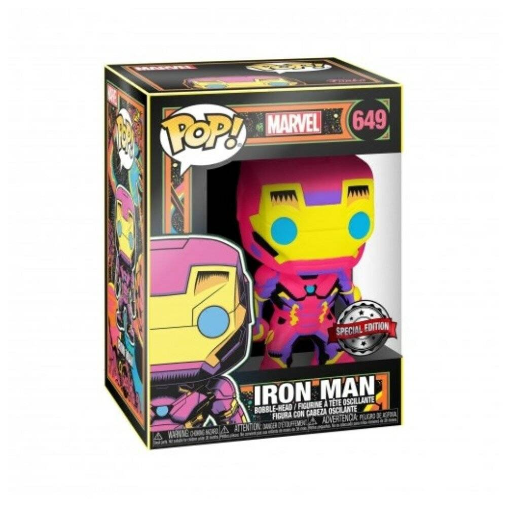 Actionfiguren Funko POP! MARVEL BLACK LIGHT IRONMAN
