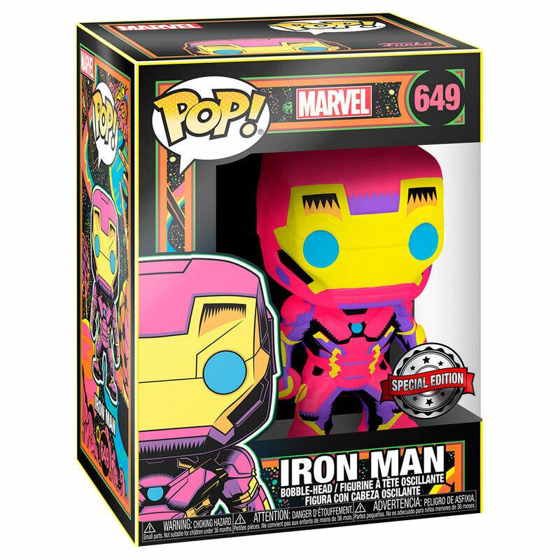 Actionfiguren Funko POP! MARVEL BLACK LIGHT IRONMAN