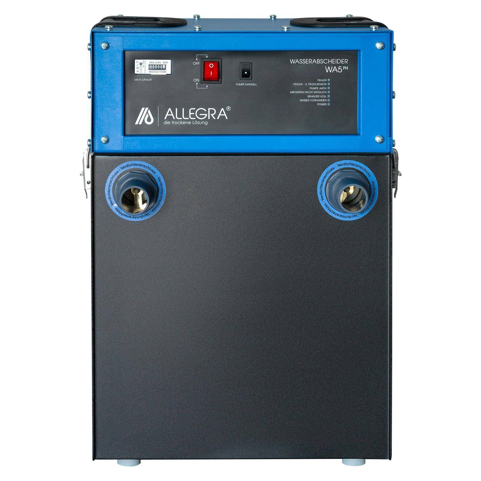 Wasserabscheider WA5 PH mit 38er Anschlussstutzen und MID-konformen Gerätesteckdosen