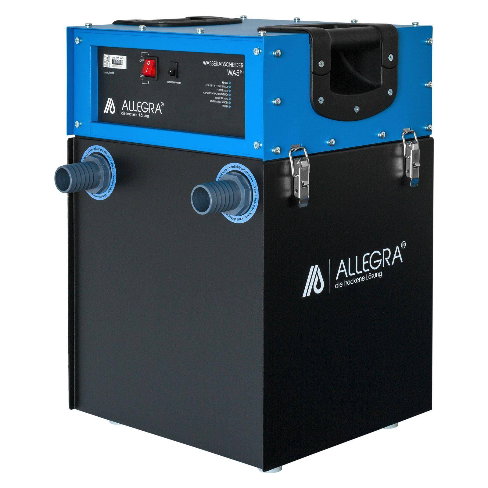 Wasserabscheider WA5 PH mit 38er Anschlussstutzen und MID-konformen Gerätesteckdosen