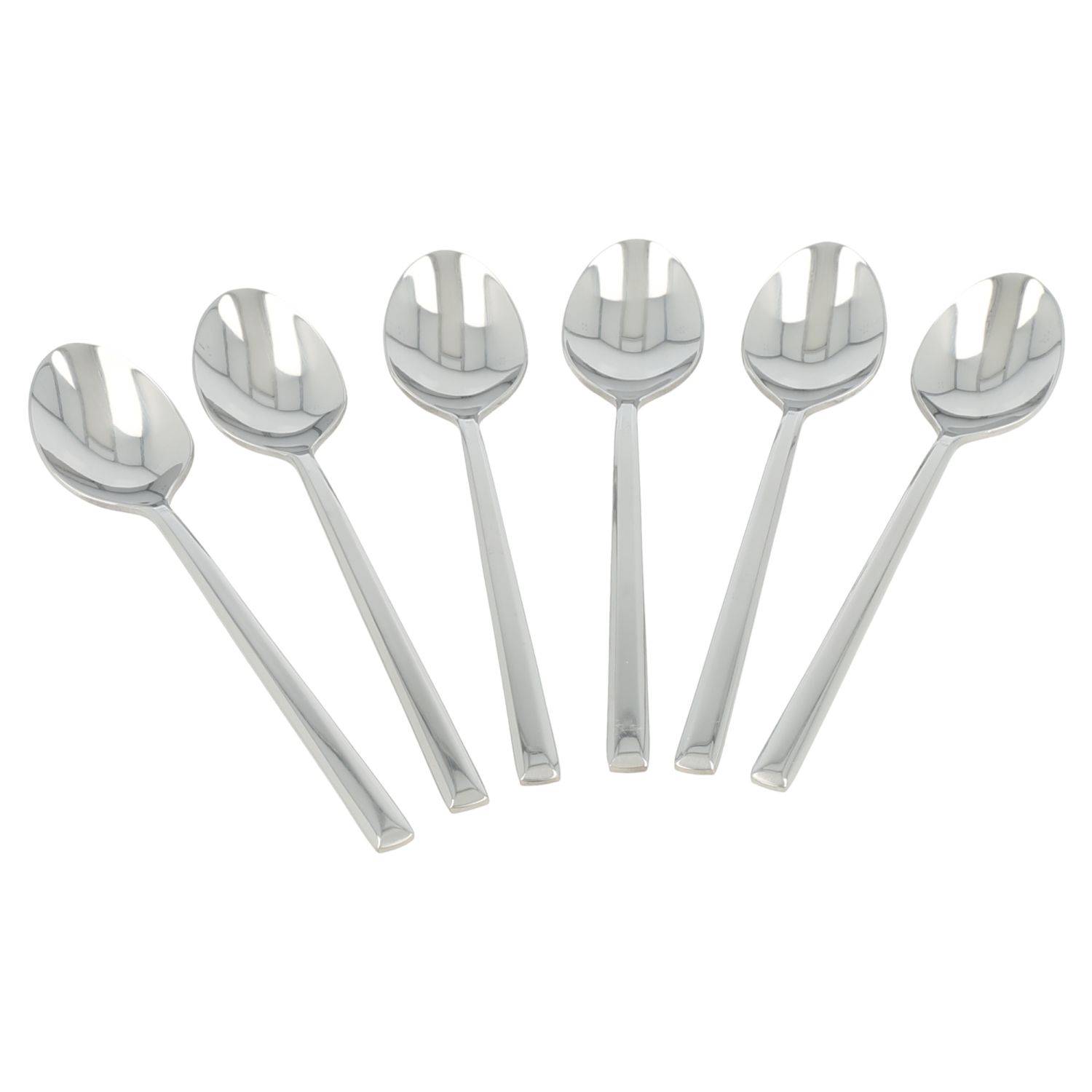 6x AL-2003 "Kaffeelöffel" Besteck Menübesteck Löffel Edelstahl Löffel Silber Glänzend