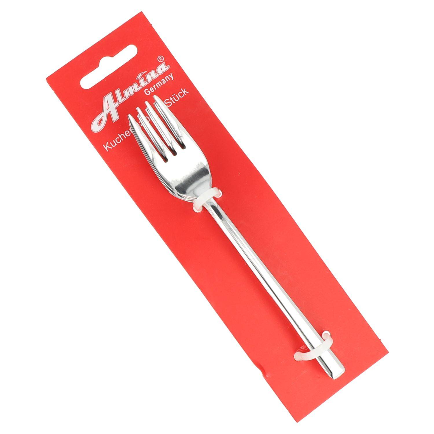 6x AL-2004 "Kuchengabel" Besteck Menübesteck Kuchenlgabel Edelstahl Gabel Silber Glänzend
