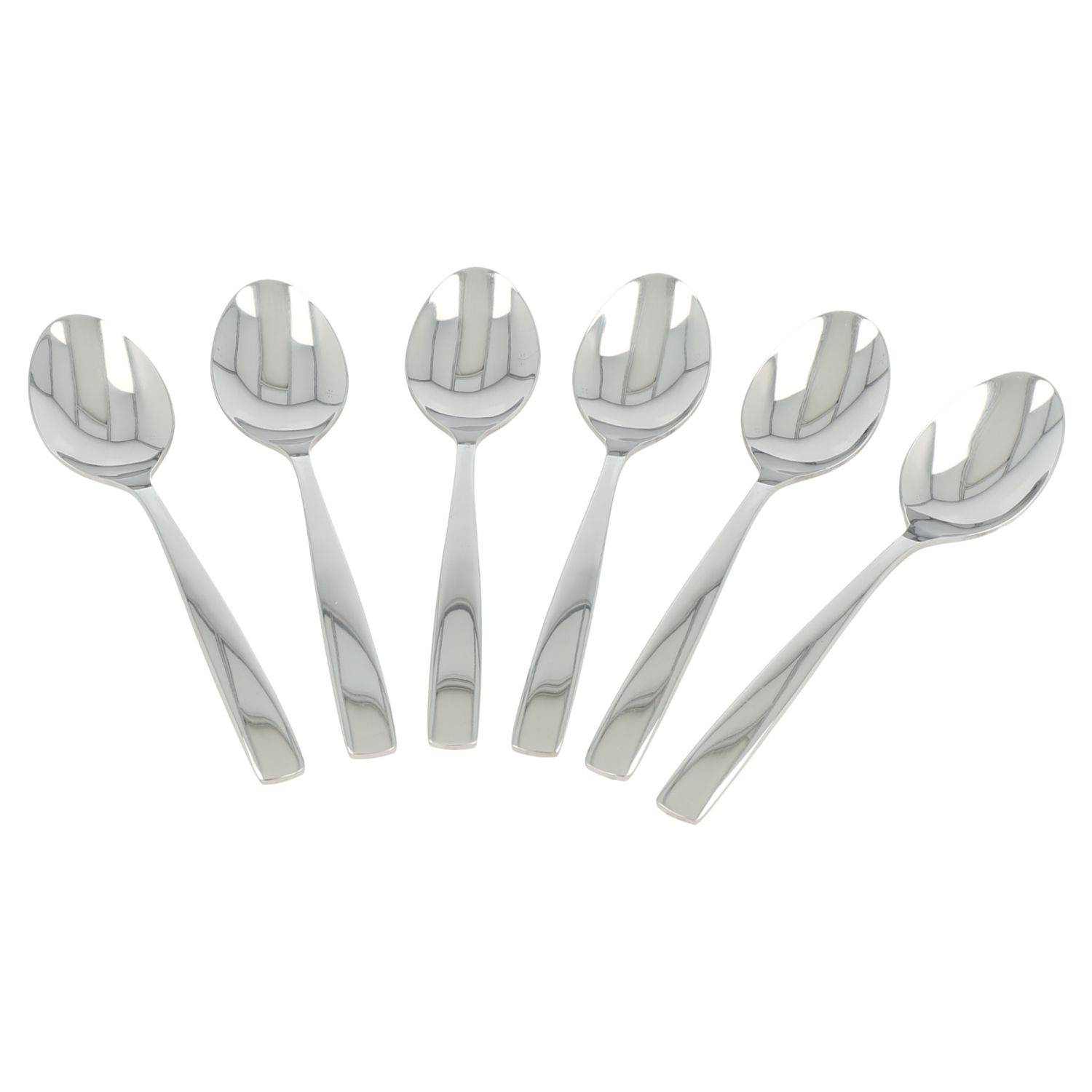 6x AL-3003 "Kaffeelöffel" Besteck Menübesteck Löffel Edelstahl Löffel Silber Glänzend
