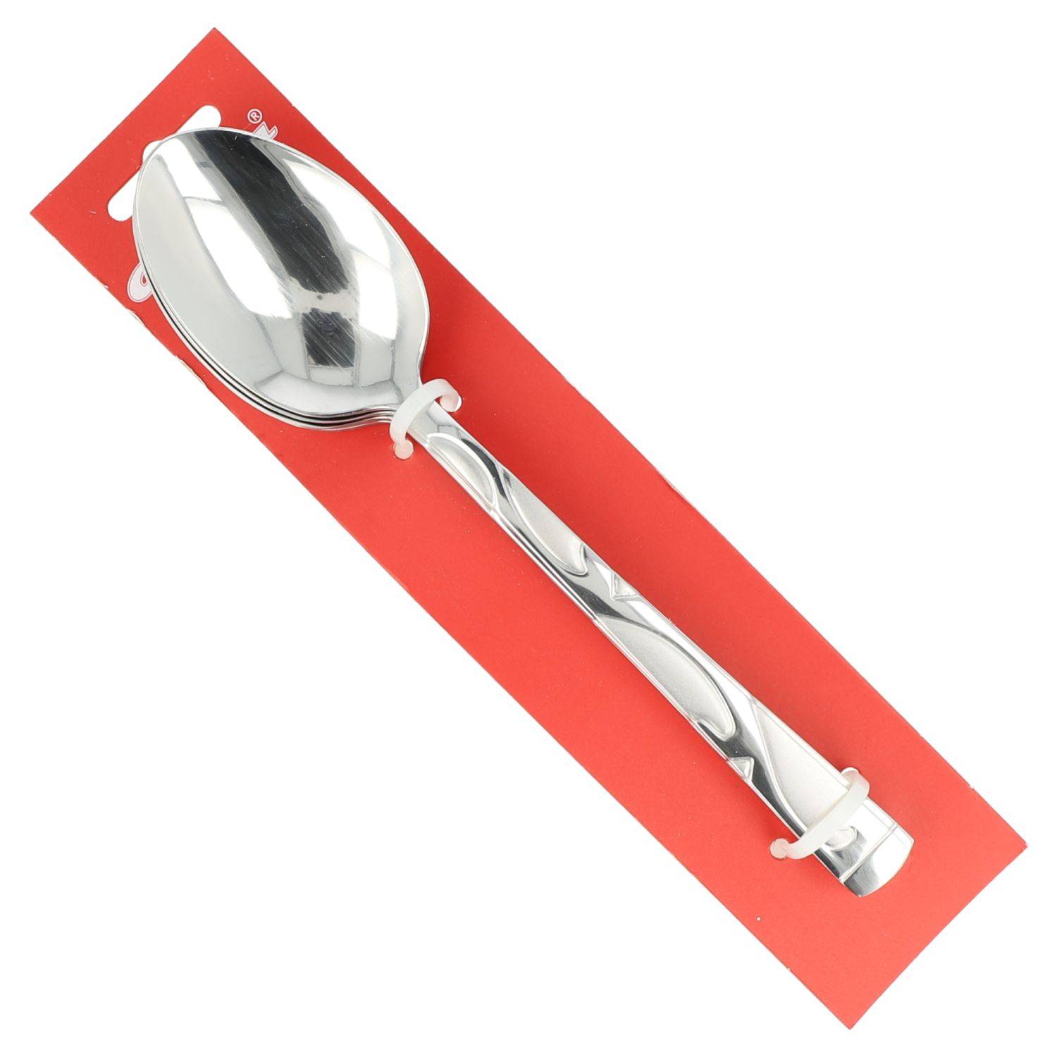 6x AL-5001 "Menülöffel" Besteck Menübesteck Esslöffel Edelstahl Löffel Silber Glänzend mit Gravur