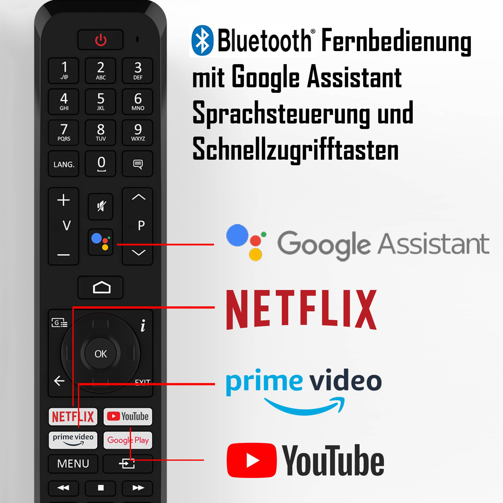 TELEFUNKEN XH24AN550MV 24 Zoll Fernseher/Android Smart TV (HD Ready, HDR, Triple-Tuner, 12 Volt, Bluetooth)