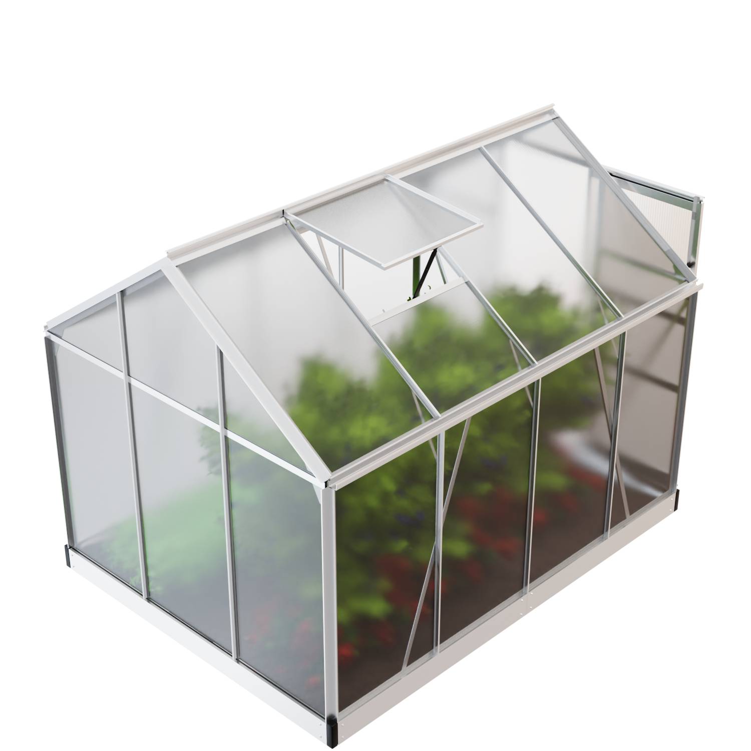 GARMIO® Gewächshaus NEAPEL Aluminium 4mm 250x190cm