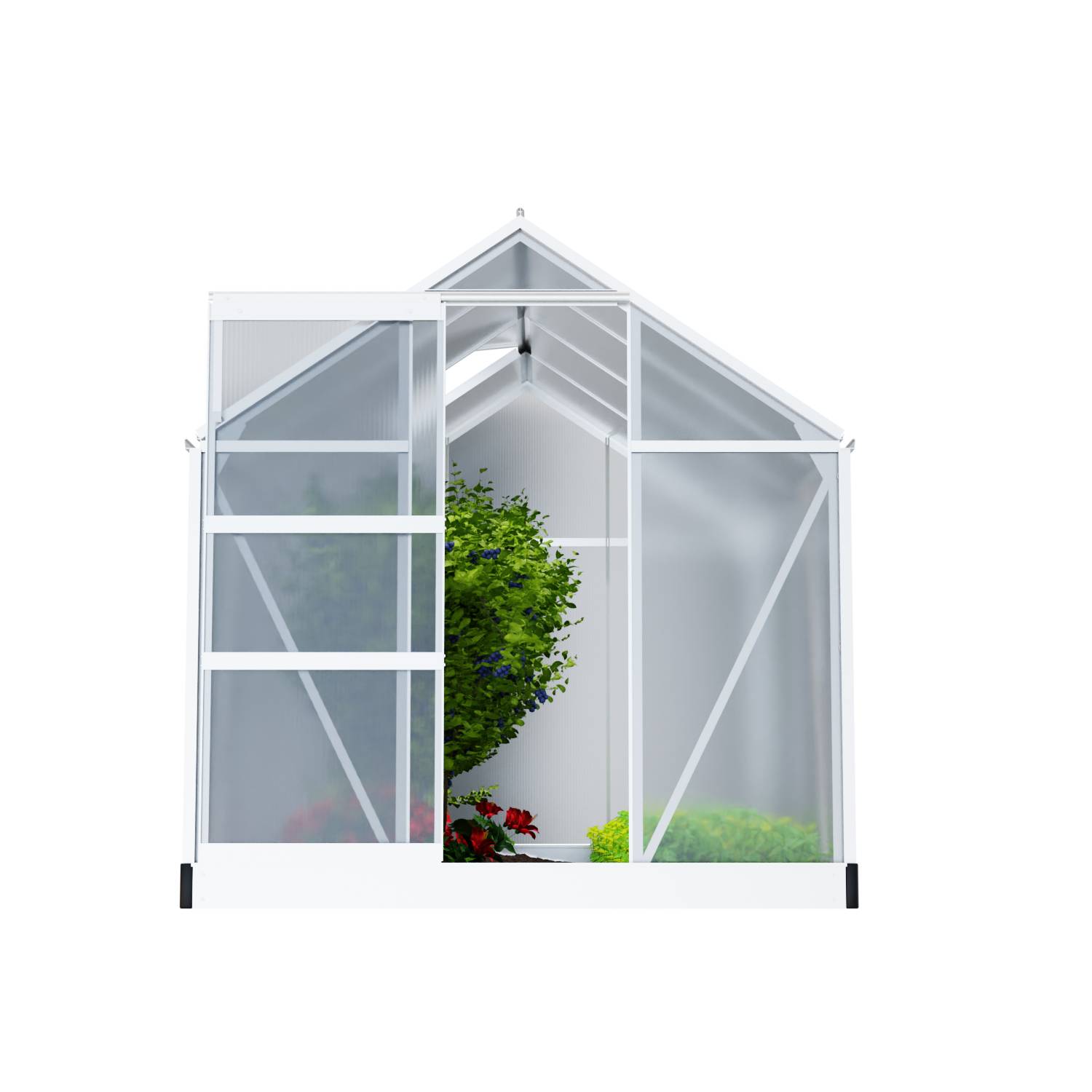 GARMIO® Gewächshaus NEAPEL Aluminium 4mm 250x190cm