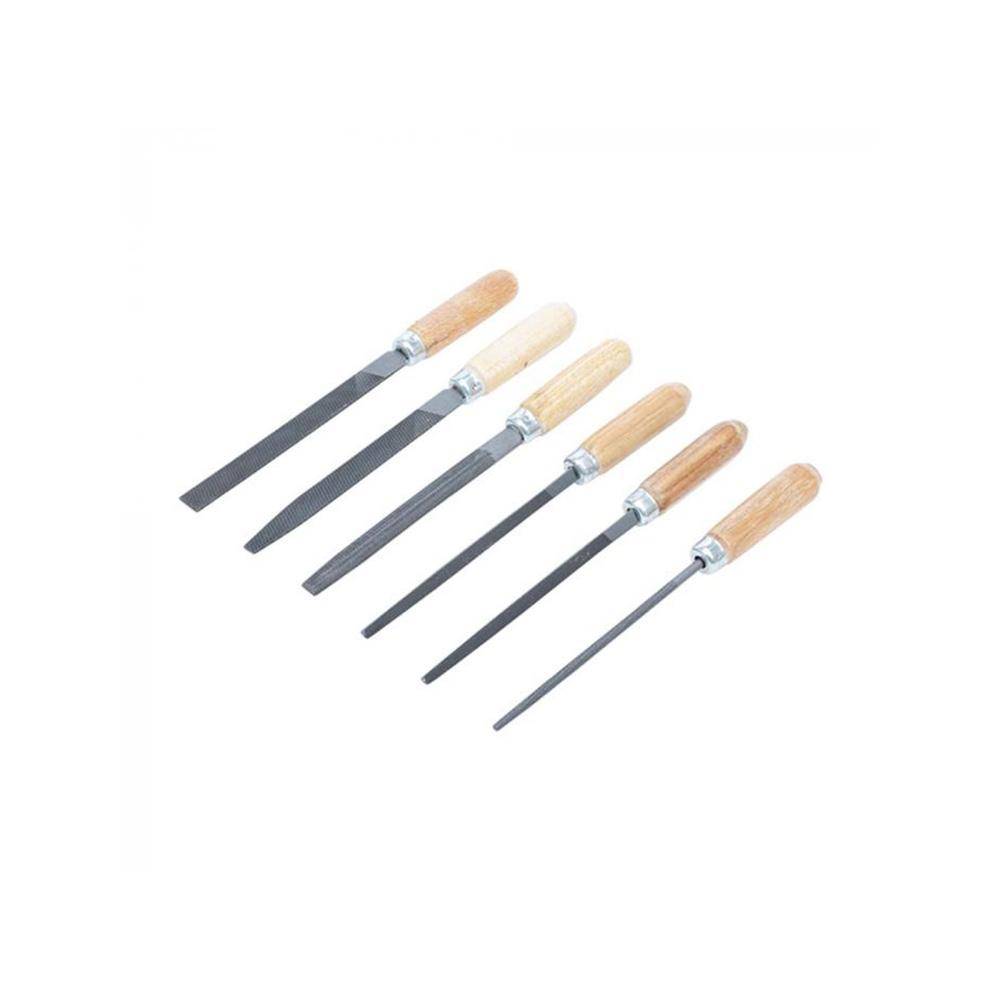 Schlüsselfeilensatz - 6-teiliger Satz, verschiedene Querschnitte