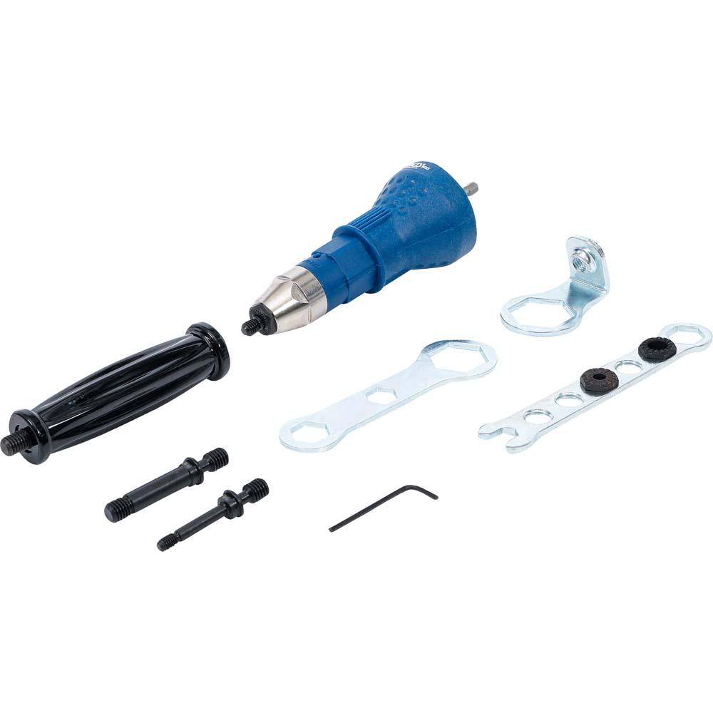 Nietmutternaufsatz - M6, M8 und M10 - inkl. Montageschlüssel und Gewindedorne