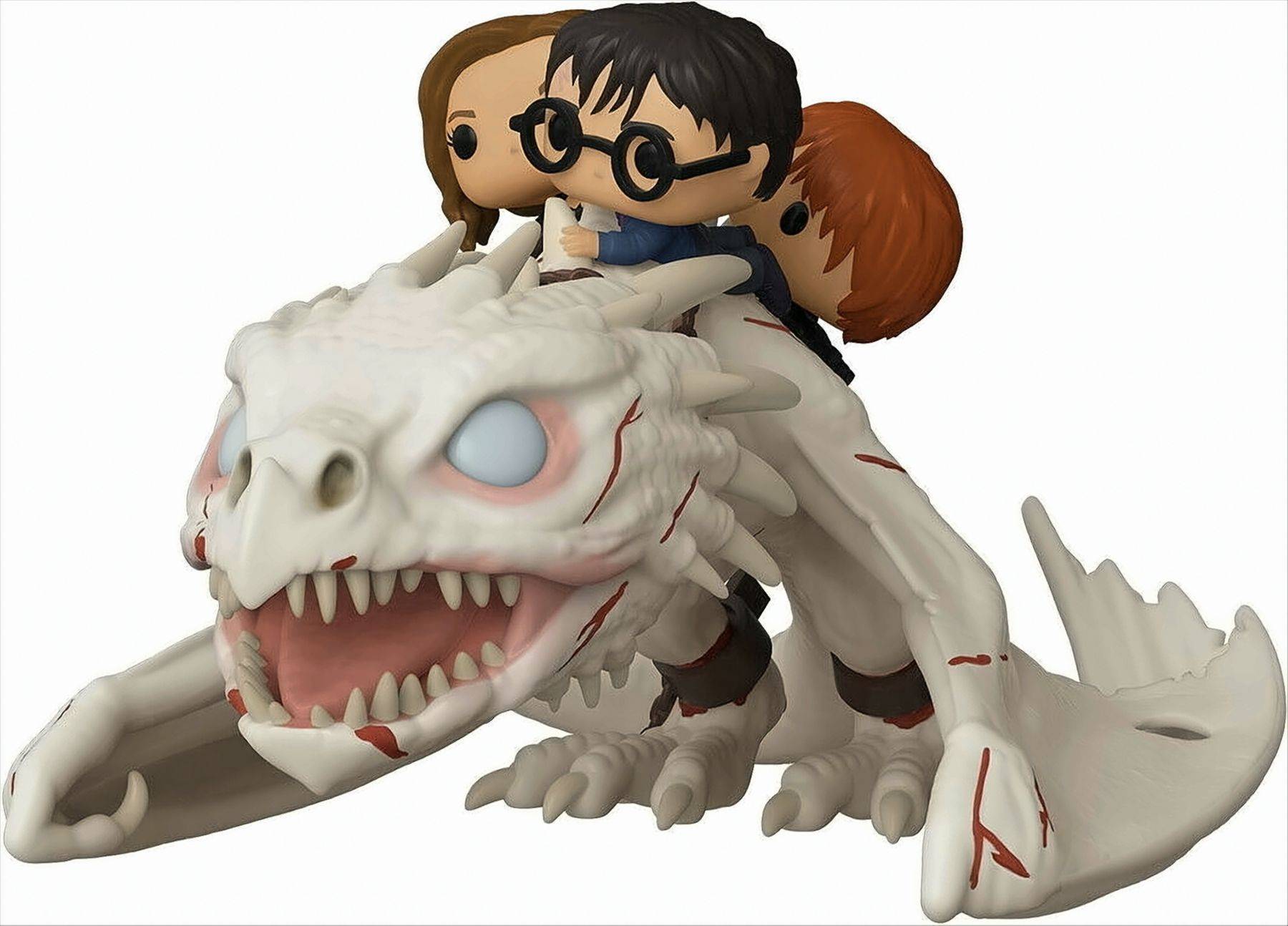 POP Rides - Harry, Hermione & Ron on Dragon Neu & OVP