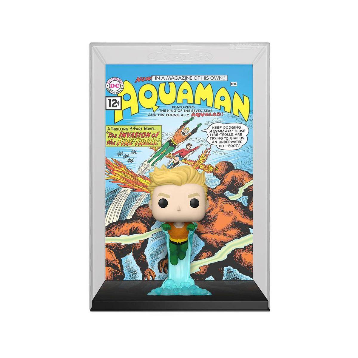 DC Comics POP! Comic Cover Vinyl Figur Aquaman 14 cm