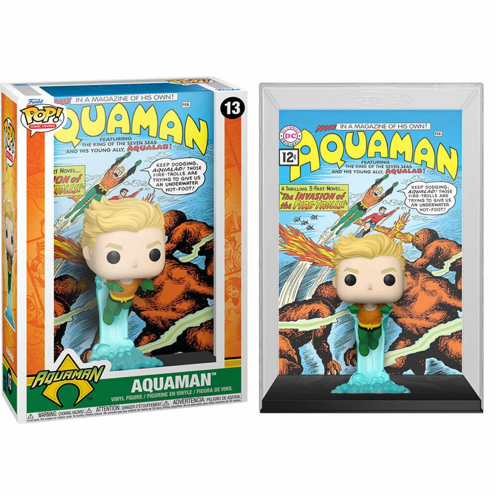 DC Comics POP! Comic Cover Vinyl Figur Aquaman 9 cm