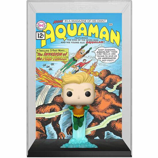 DC Comics POP! Comic Cover Vinyl Figur Aquaman 9 cm