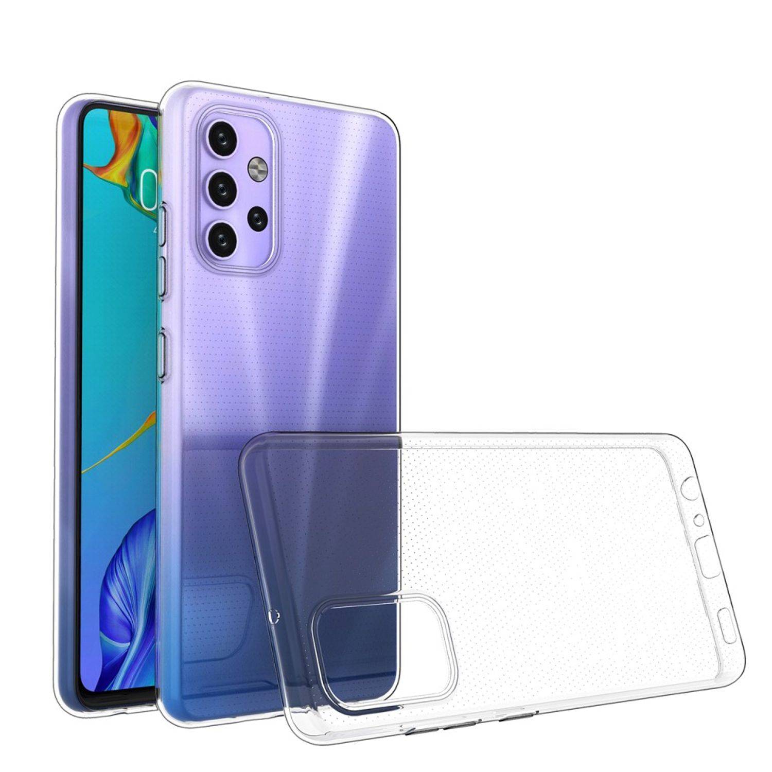 Hülle kompatibel mit Samsung Galaxy A32 5G Kunststoff Soft Handyhülle - Handy Case Transparent