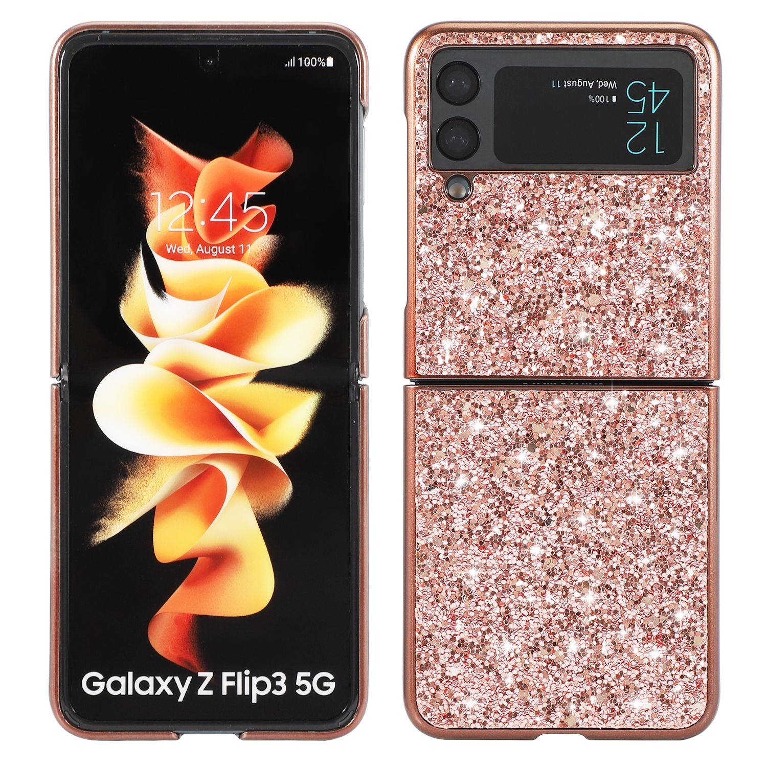 Hülle kompatibel mit Samsung Galaxy Z Flip3 5G Kunststoff Soft Handyhülle - Handy Case Rose Gold