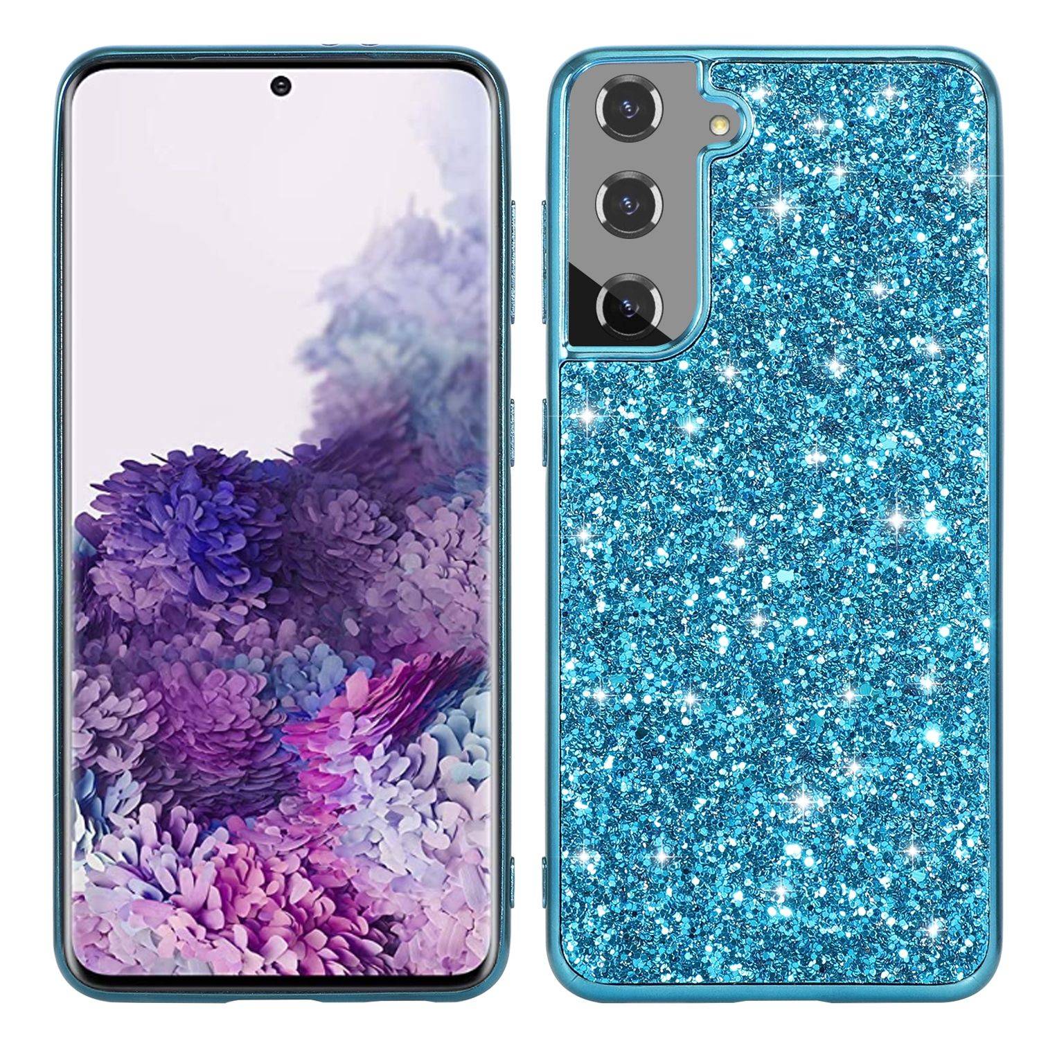 Hülle kompatibel mit Samsung Galaxy S22 Ultra 5G Kunststoff Soft Handyhülle - Handy Case Blau