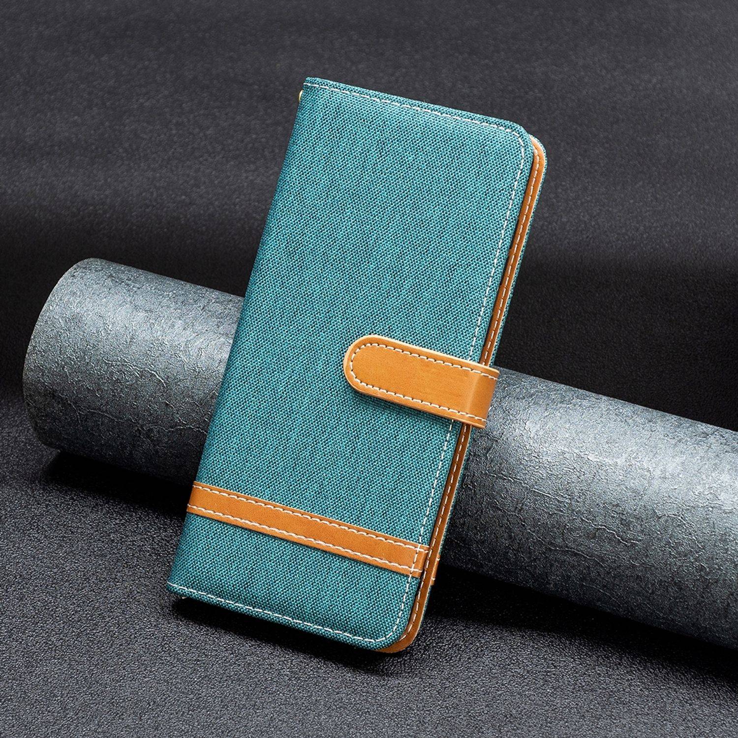 Hülle kompatibel mit Xiaomi Redmi Note 11 / Note 11S Global Kunstleder Handyhülle - Handy Case Grün