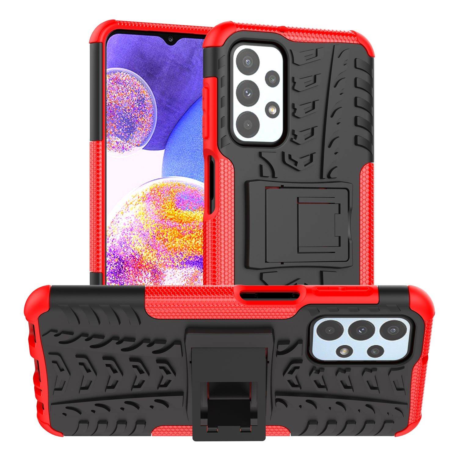 Hülle kompatibel mit Samsung Galaxy A23 Kunststoff Soft Handyhülle - Handy Case Rot
