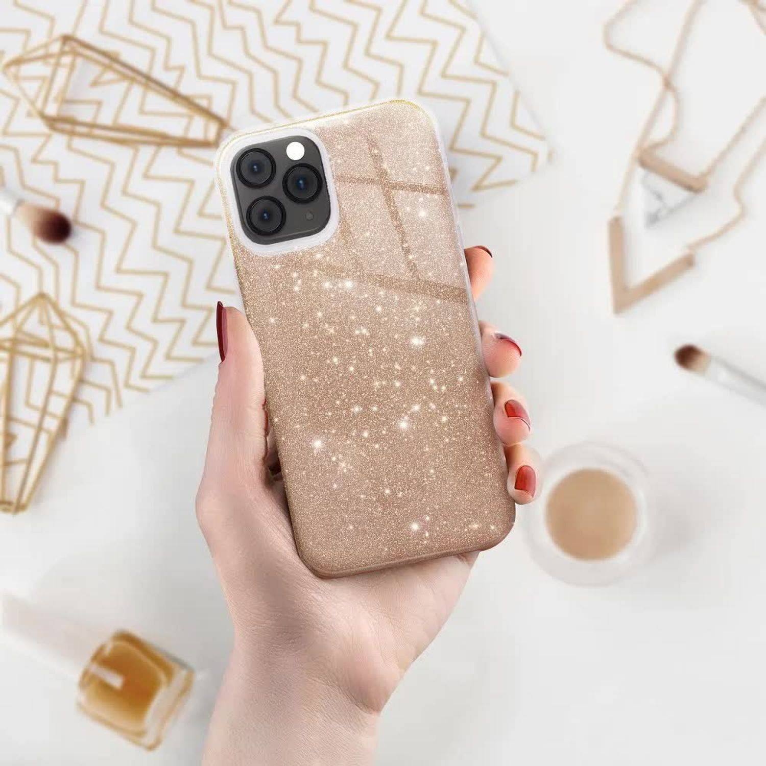 Hülle kompatibel mit Xiaomi Mi 11 Lite Kunststoff Soft Handyhülle - Handy Case Gold