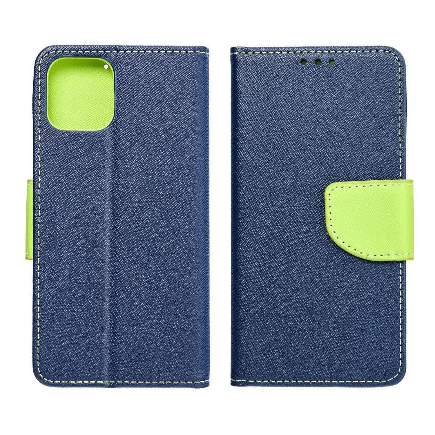 Hülle kompatibel mit Samsung Galaxy A73 5G Kunstleder Handyhülle - Handy Case Blau / Grün
