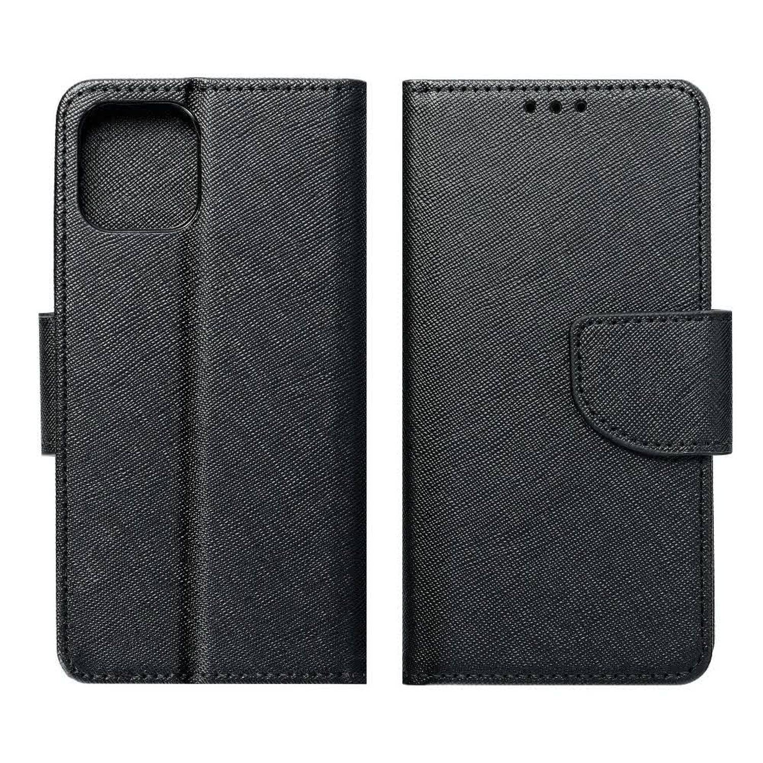 Hülle kompatibel mit Samsung Galaxy A73 5G Kunstleder Handyhülle - Handy Case Schwarz