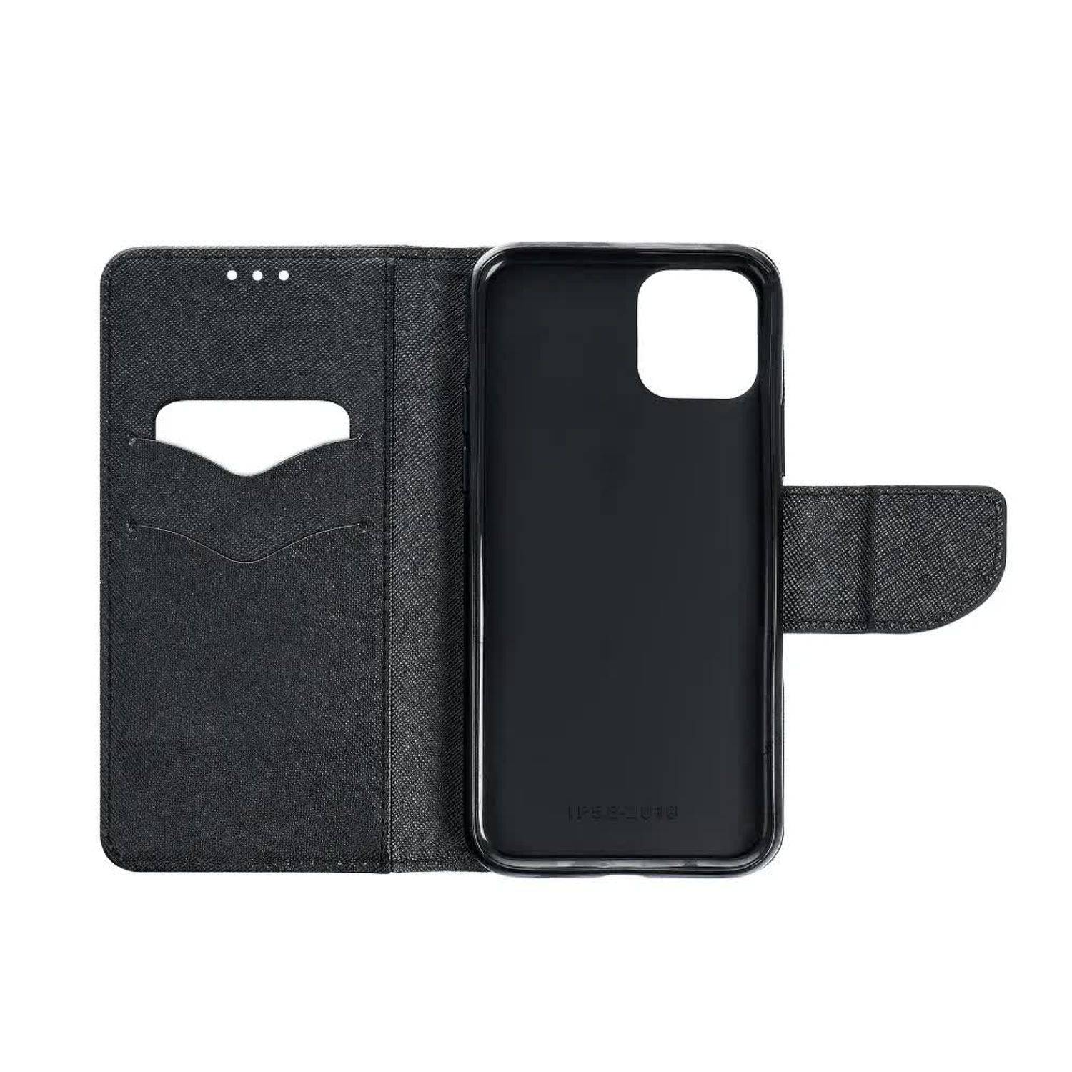 Hülle kompatibel mit Samsung Galaxy A73 5G Kunstleder Handyhülle - Handy Case Schwarz