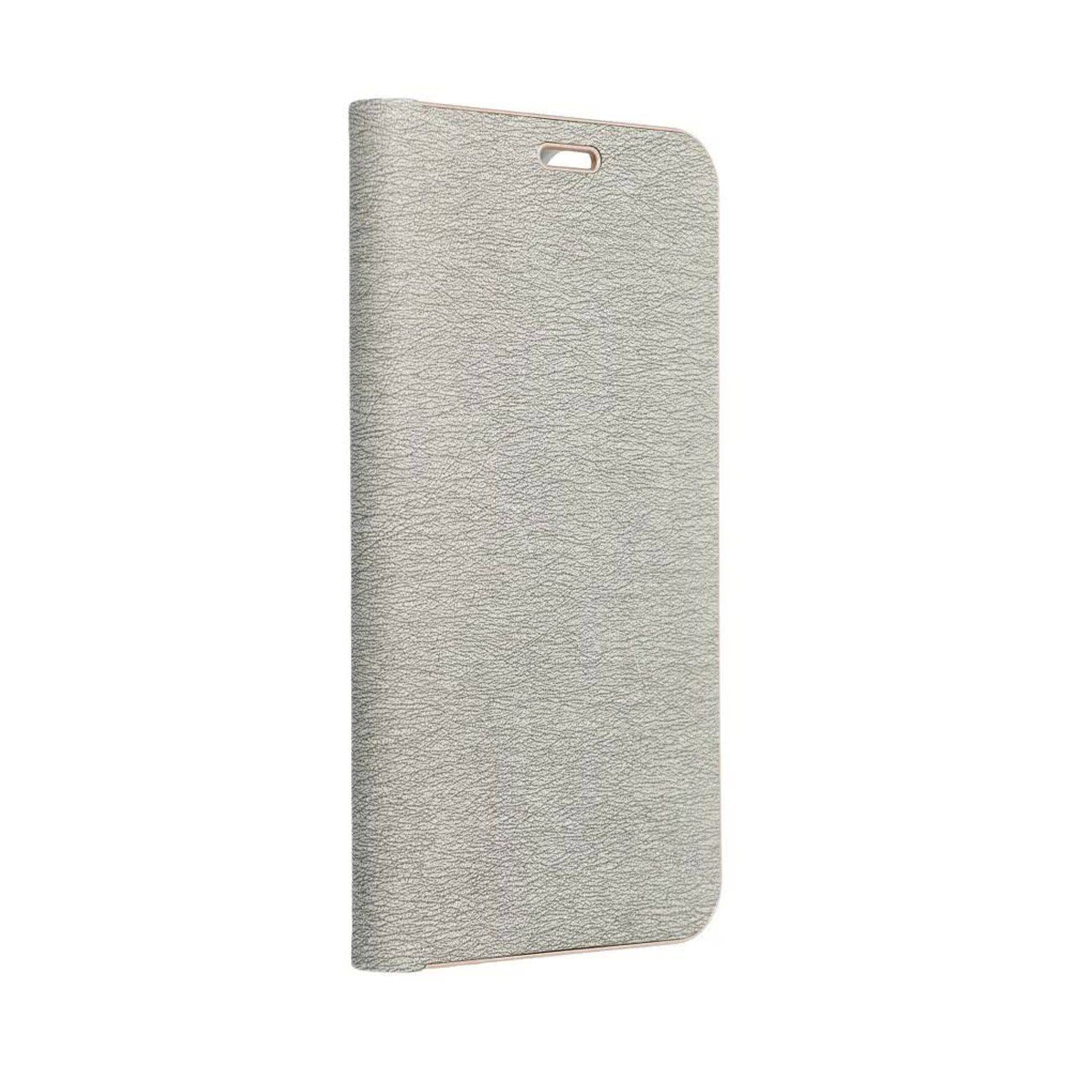 Hülle kompatibel mit Samsung Galaxy A52 4G / 5G / A52s Kunstleder Handyhülle - Handy Case Silber