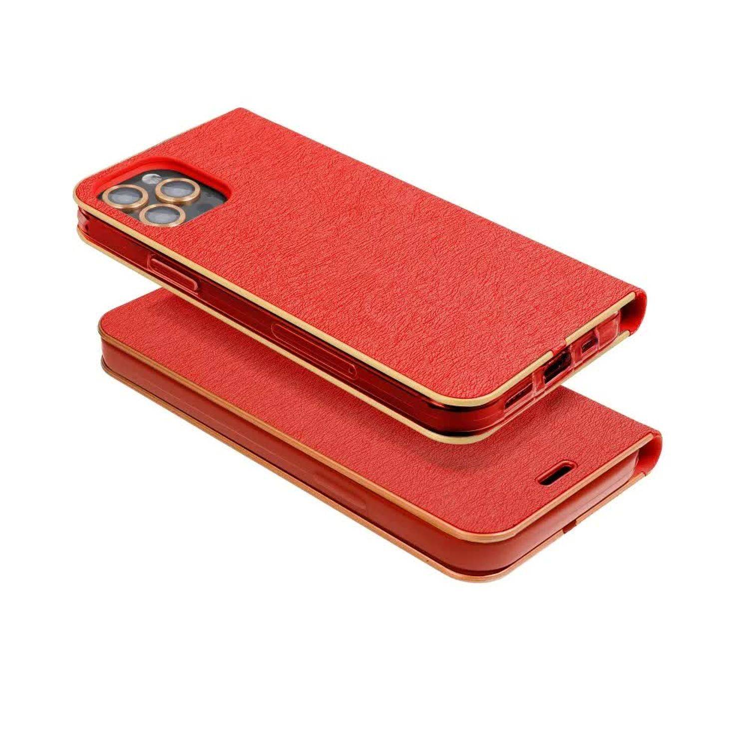 Hülle kompatibel mit Samsung Galaxy A32 5G Kunstleder Handyhülle - Handy Case Rot