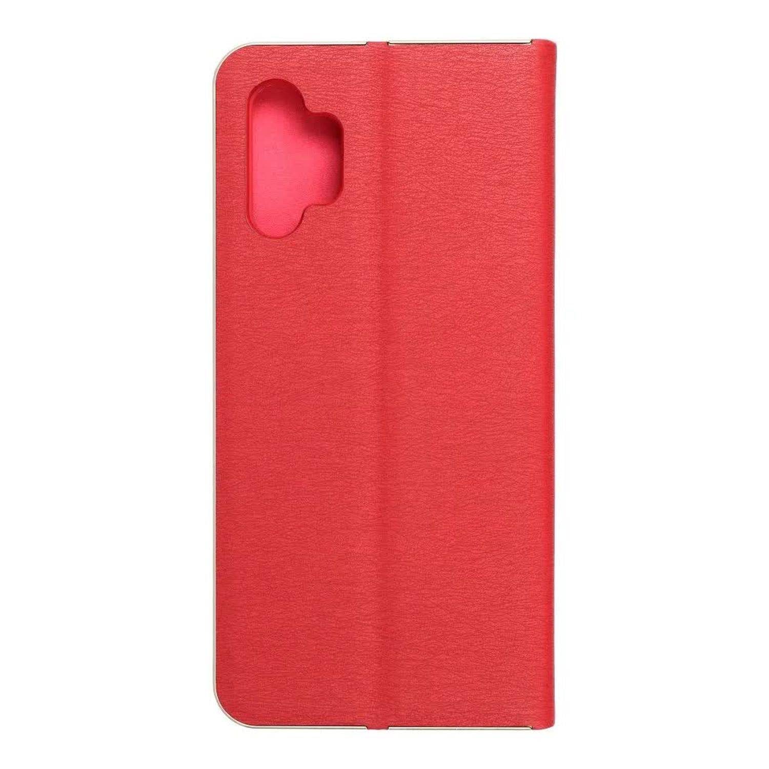 Hülle kompatibel mit Samsung Galaxy A32 5G Kunstleder Handyhülle - Handy Case Rot