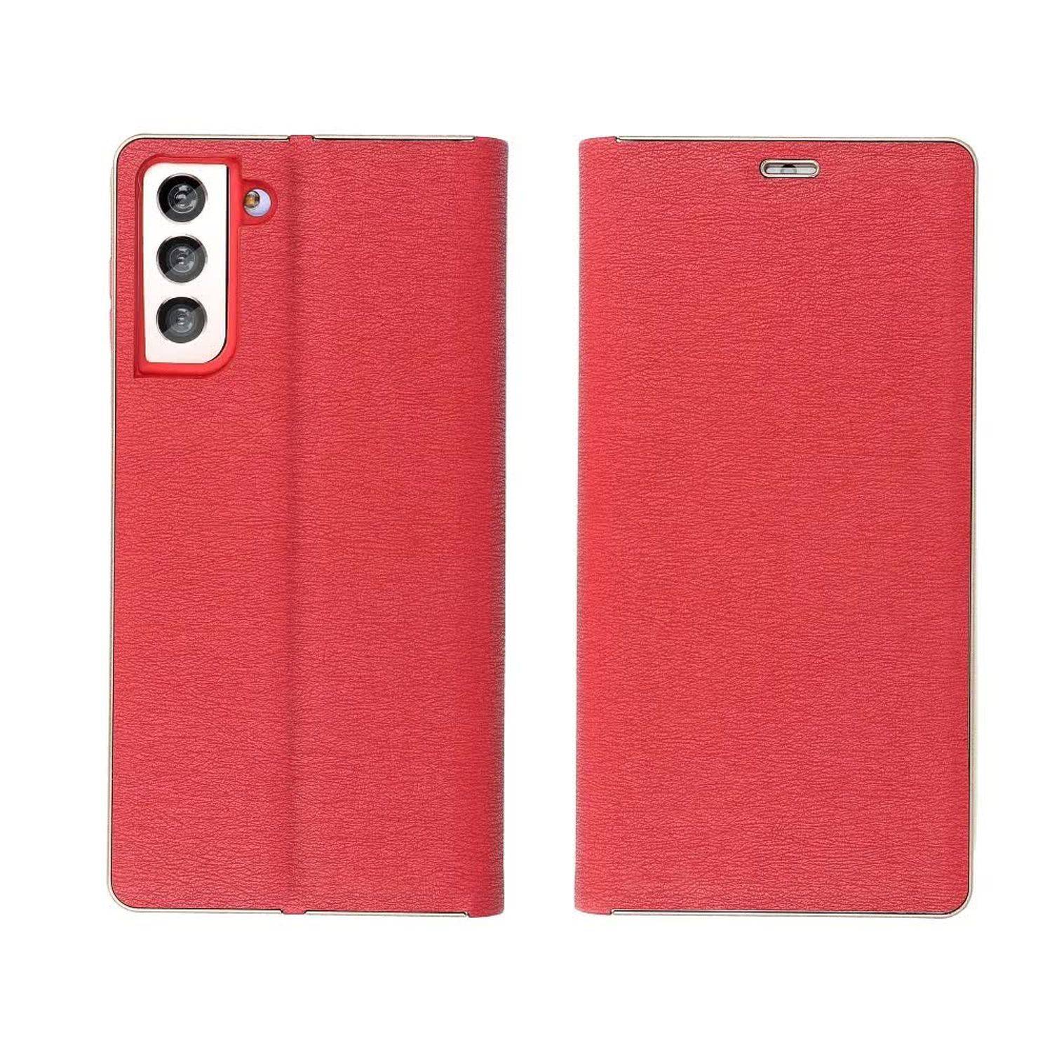 Hülle kompatibel mit Samsung Galaxy A32 5G Kunstleder Handyhülle - Handy Case Rot