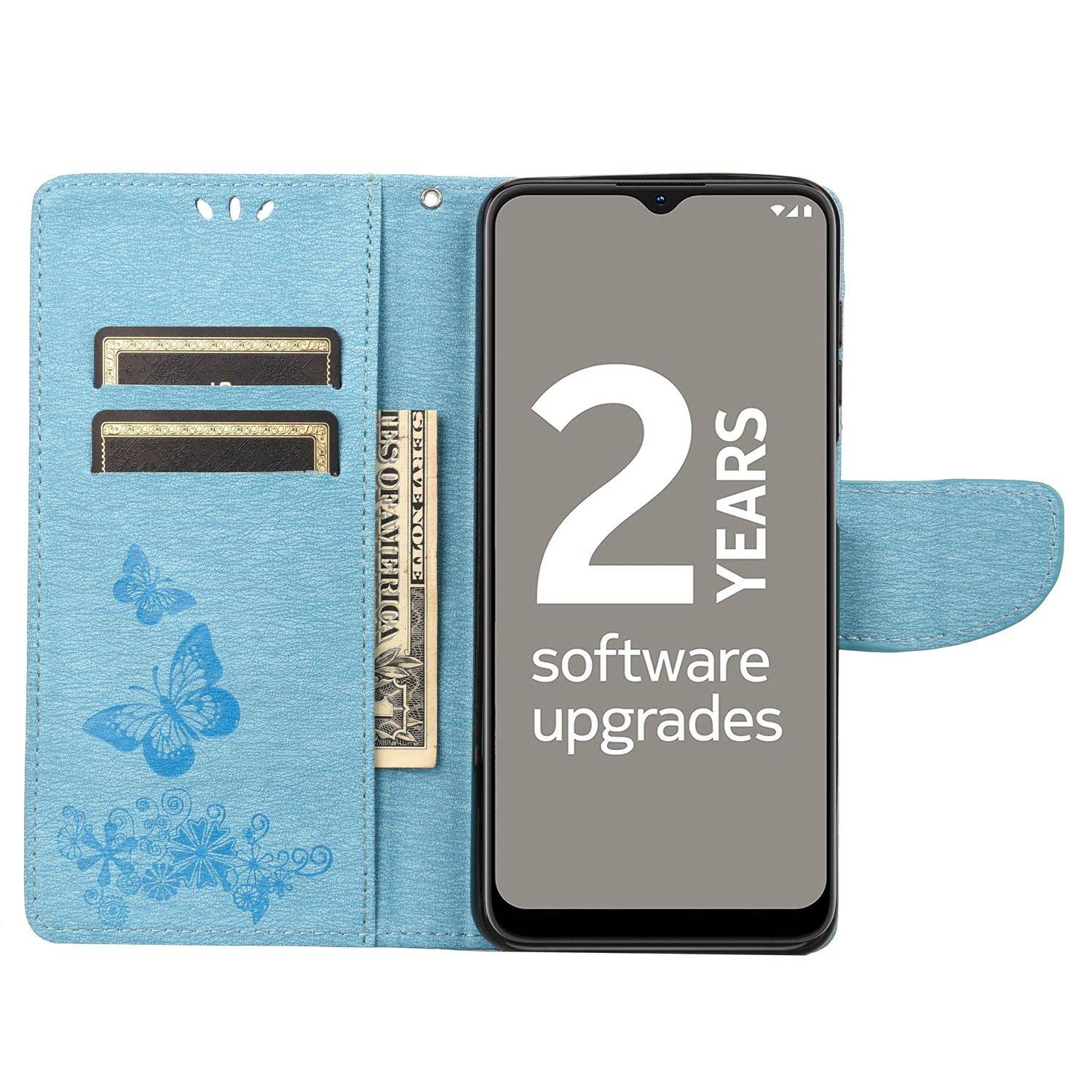 Hülle kompatibel mit Nokia G11 / G21 Kunstleder Handyhülle - Handy Case Blau