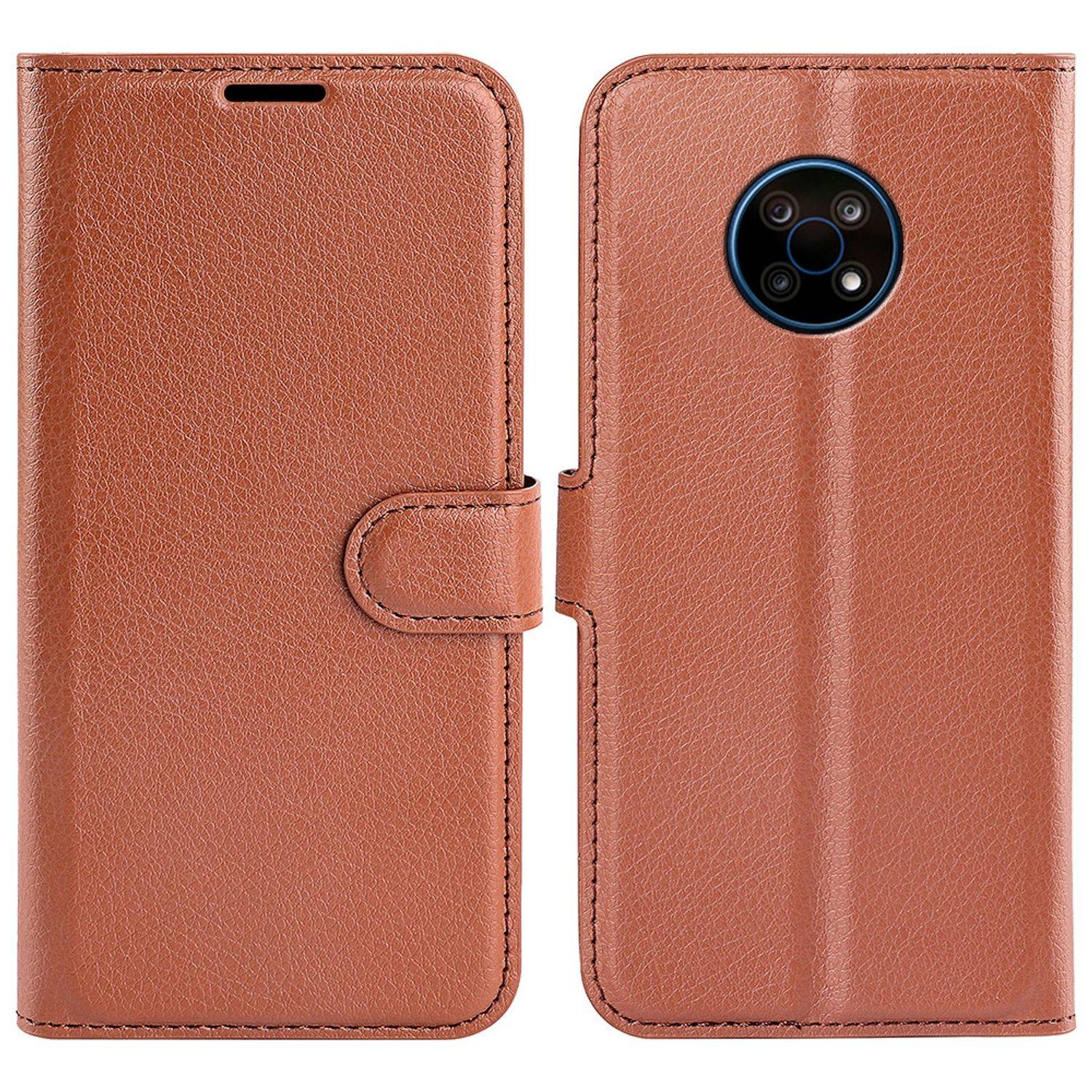 Hülle kompatibel mit Nokia G50 Kunstleder Handyhülle - Handy Case Braun