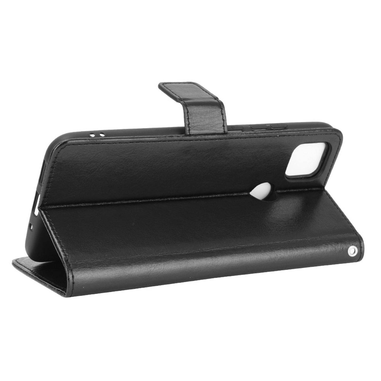 Hülle kompatibel mit Xiaomi Redmi 10A / Redmi 9C Kunstleder Handyhülle - Handy Case Schwarz