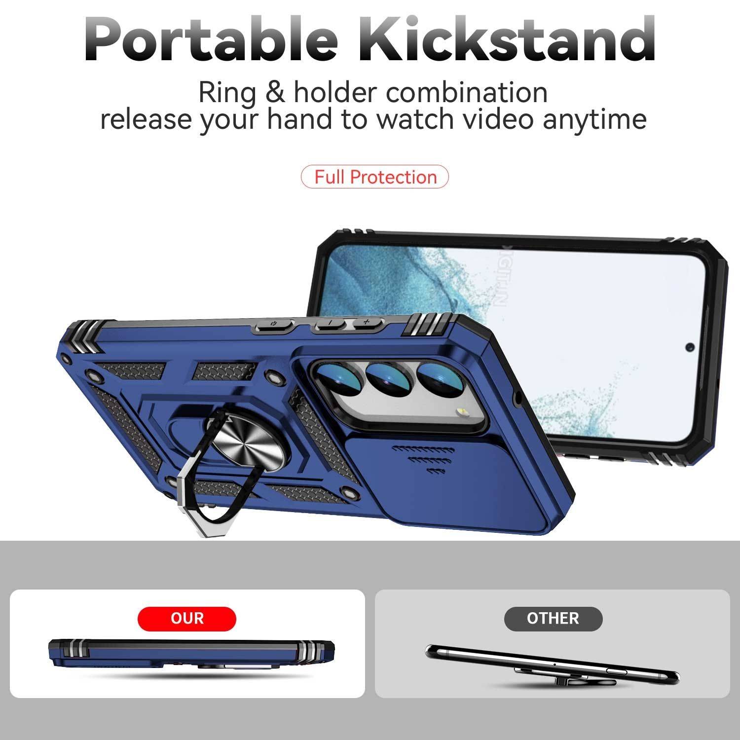 Hülle kompatibel mit Samsung Galaxy S23 Plus Kunststoff Soft Handyhülle - Handy Case Blau