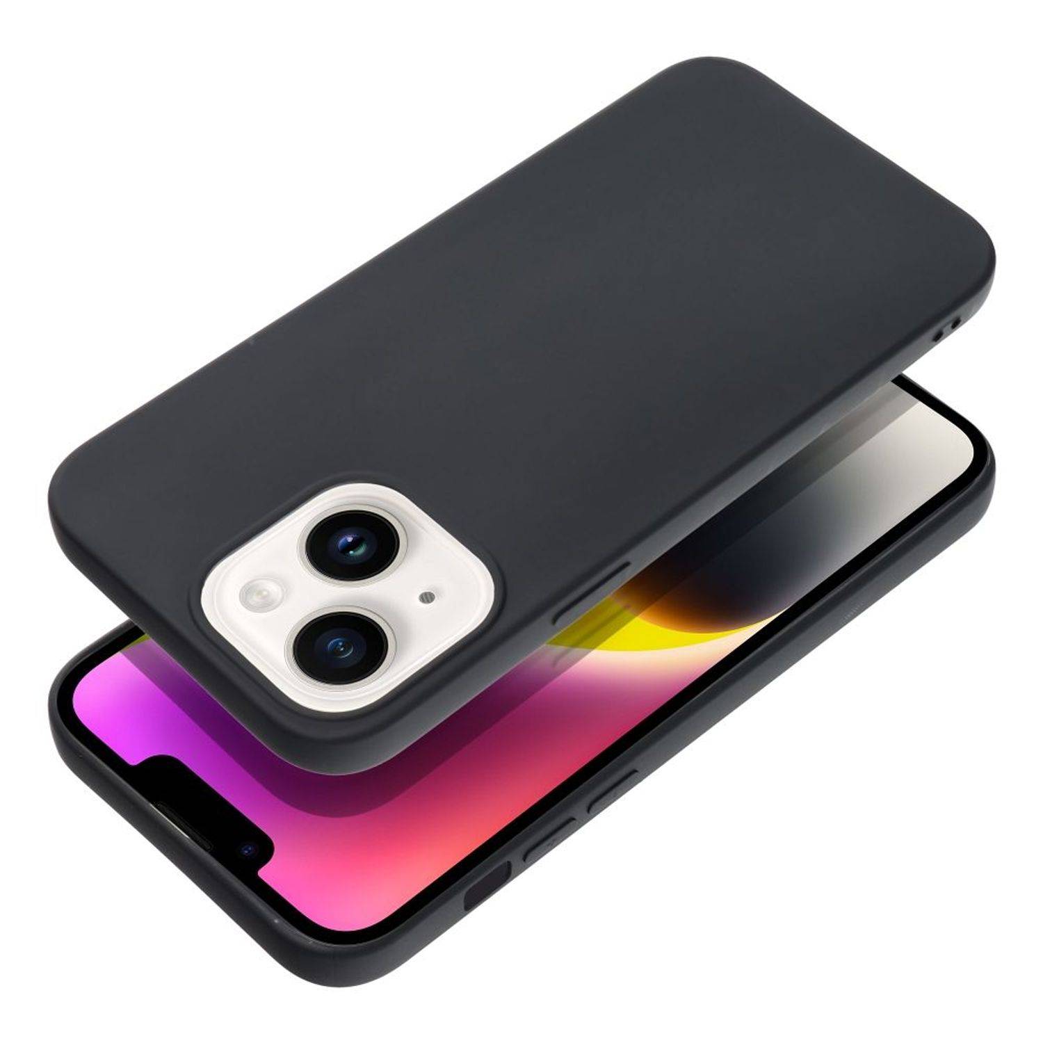 Hülle kompatibel mit Huawei nova Y70 / nova Y70 Plus Kunststoff Soft Handyhülle - Handy Case Schwarz
