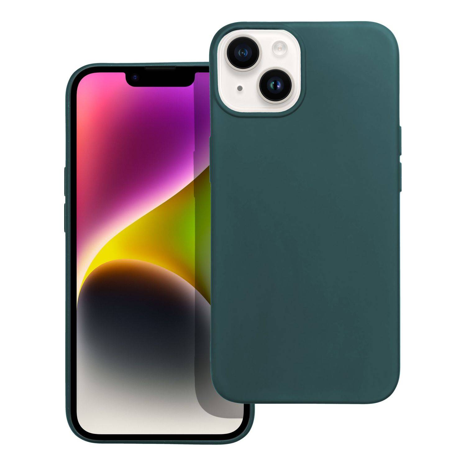 Hülle kompatibel mit Apple iPhone 11 Pro Max Kunststoff Soft Handyhülle - Handy Case Dunkel Grün