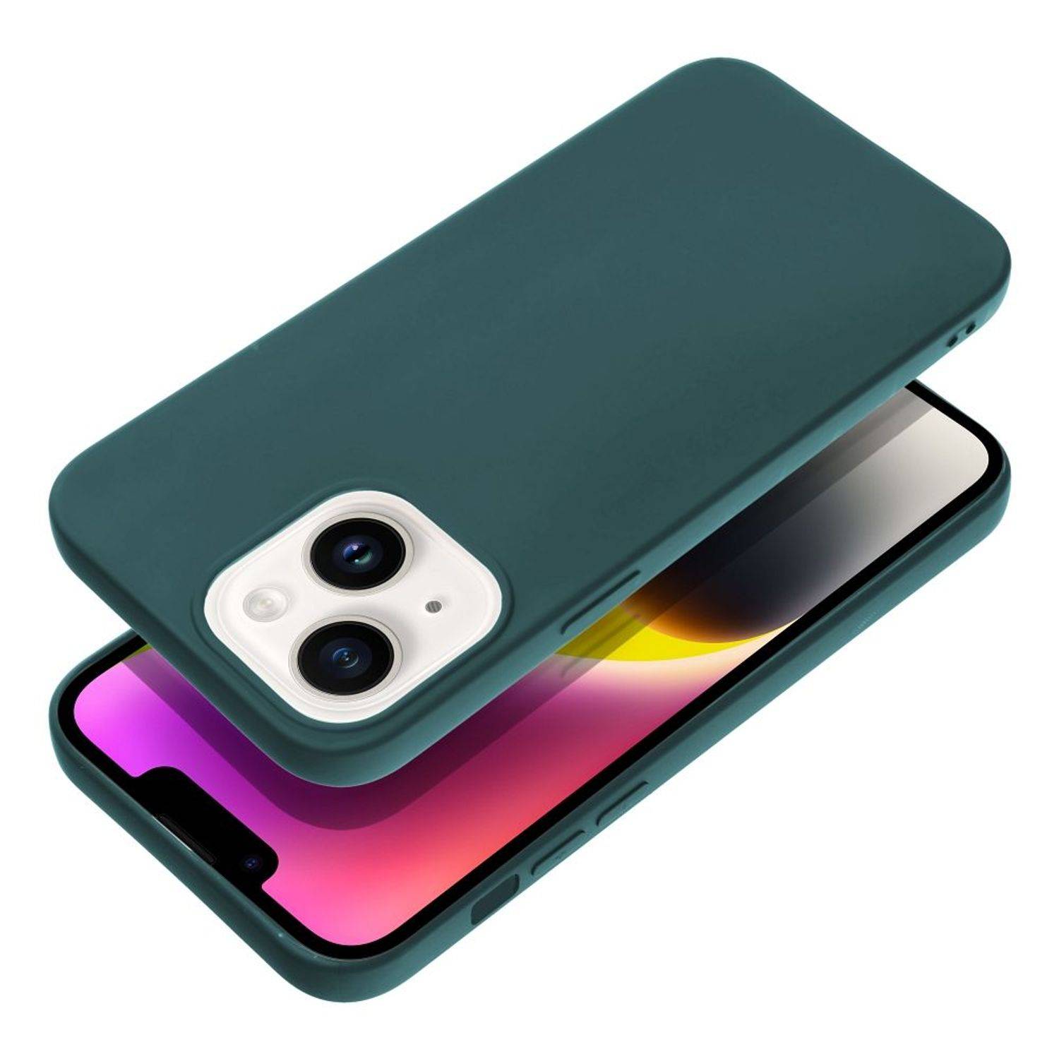 Hülle kompatibel mit Samsung Galaxy A22 5G Kunststoff Soft Handyhülle - Handy Case Dunkel Grün