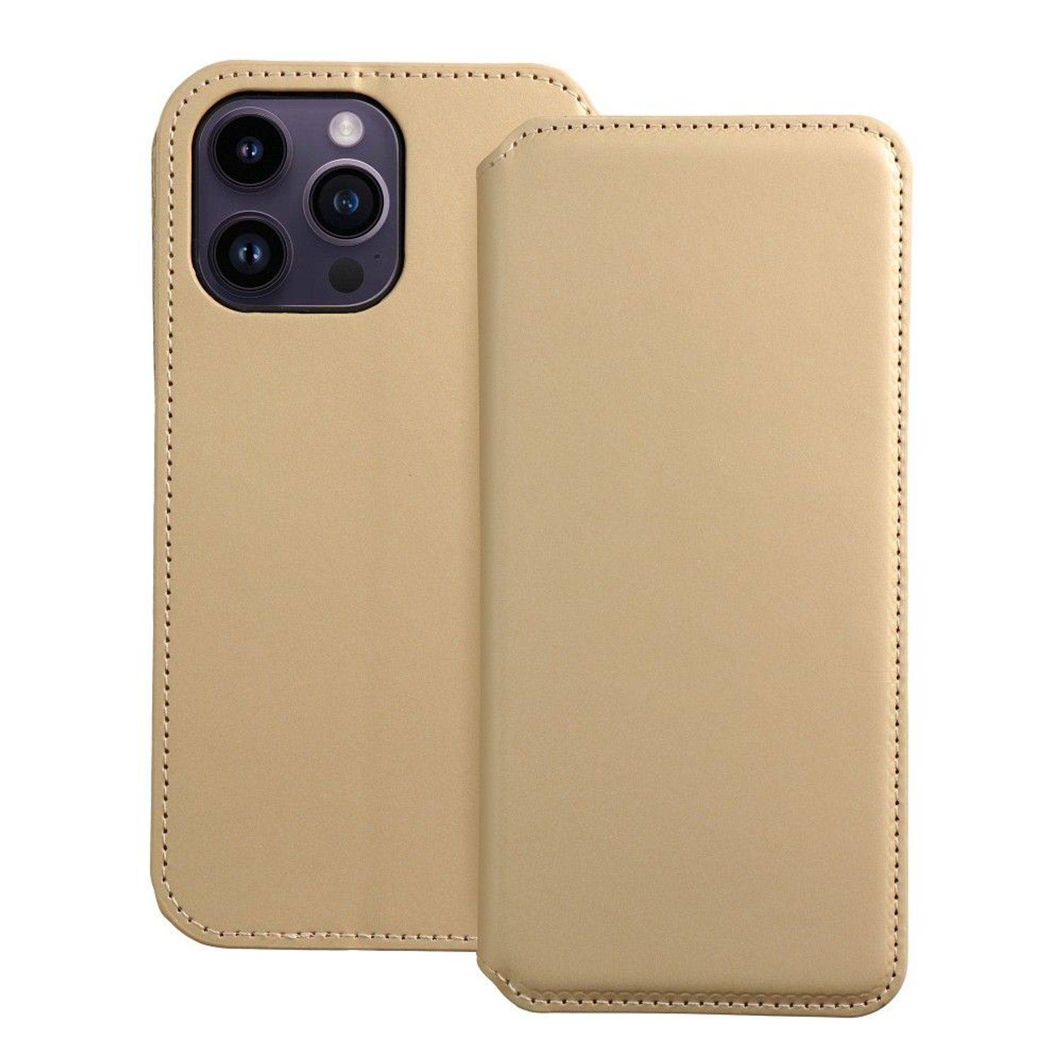 Hülle kompatibel mit Xiaomi Redmi A1 Kunstleder Handyhülle - Handy Case Gold