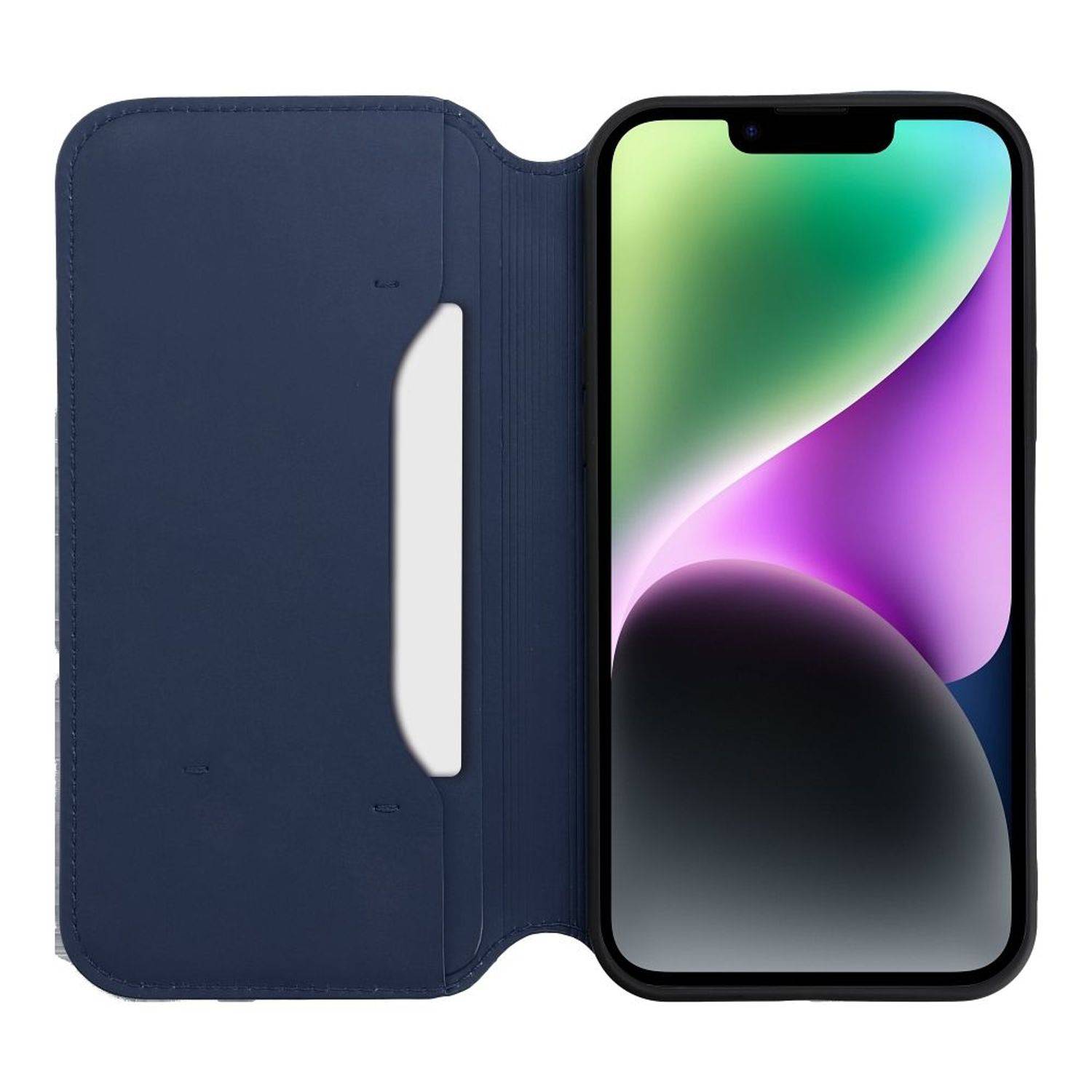 Hülle kompatibel mit Samsung Galaxy A12 4G Kunstleder Handyhülle - Handy Case Navy Blau