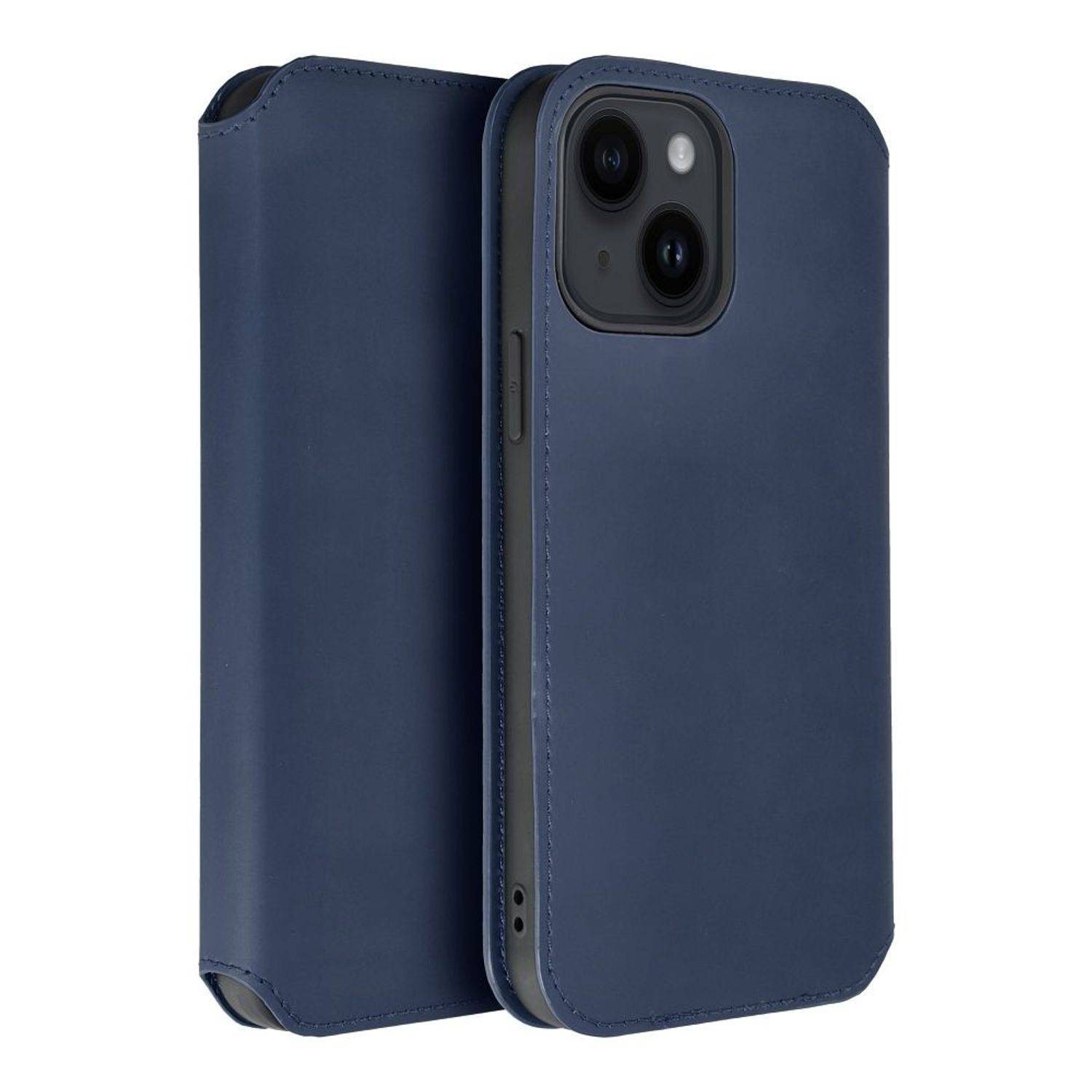Hülle kompatibel mit Samsung Galaxy A12 4G Kunstleder Handyhülle - Handy Case Navy Blau