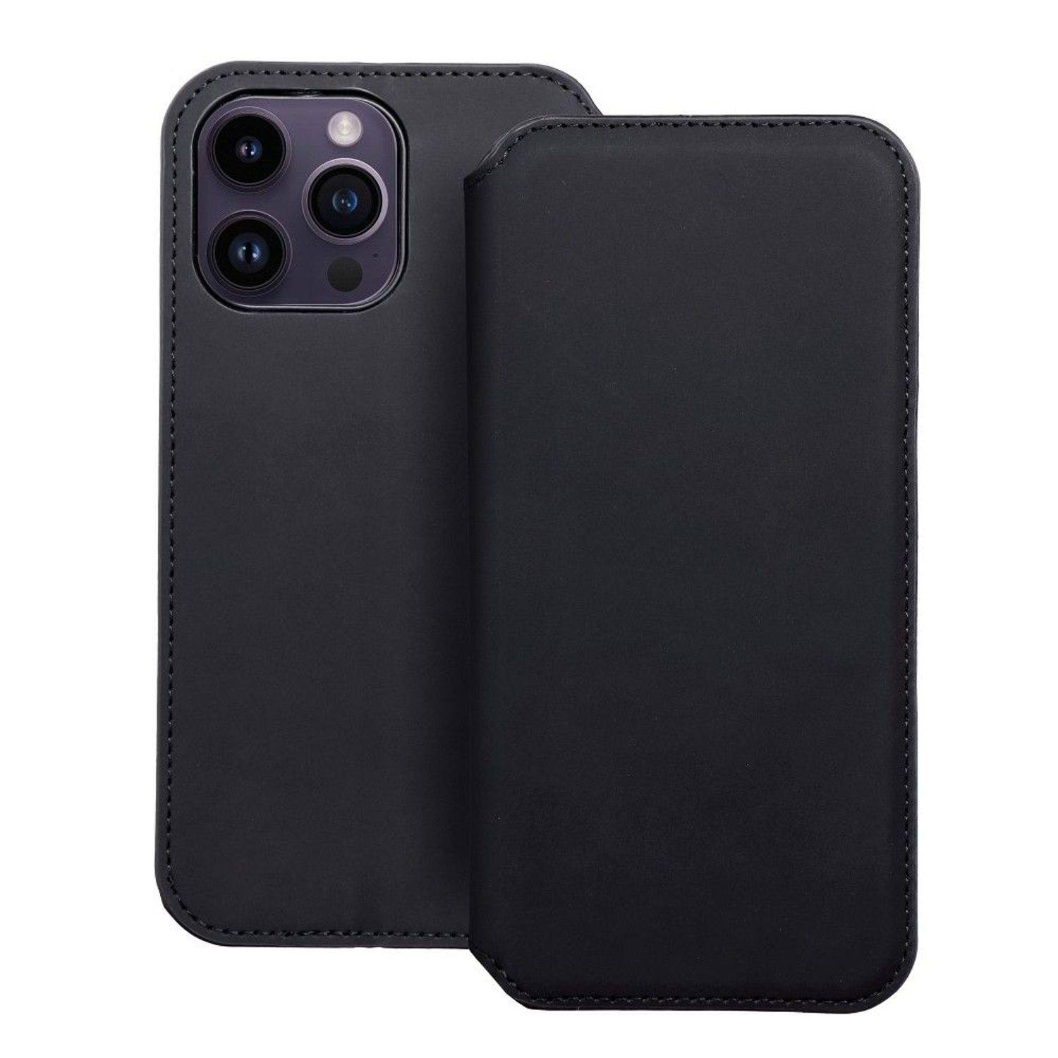 Hülle kompatibel mit Xiaomi Redmi 9A / 9AT Kunstleder Handyhülle - Handy Case Schwarz
