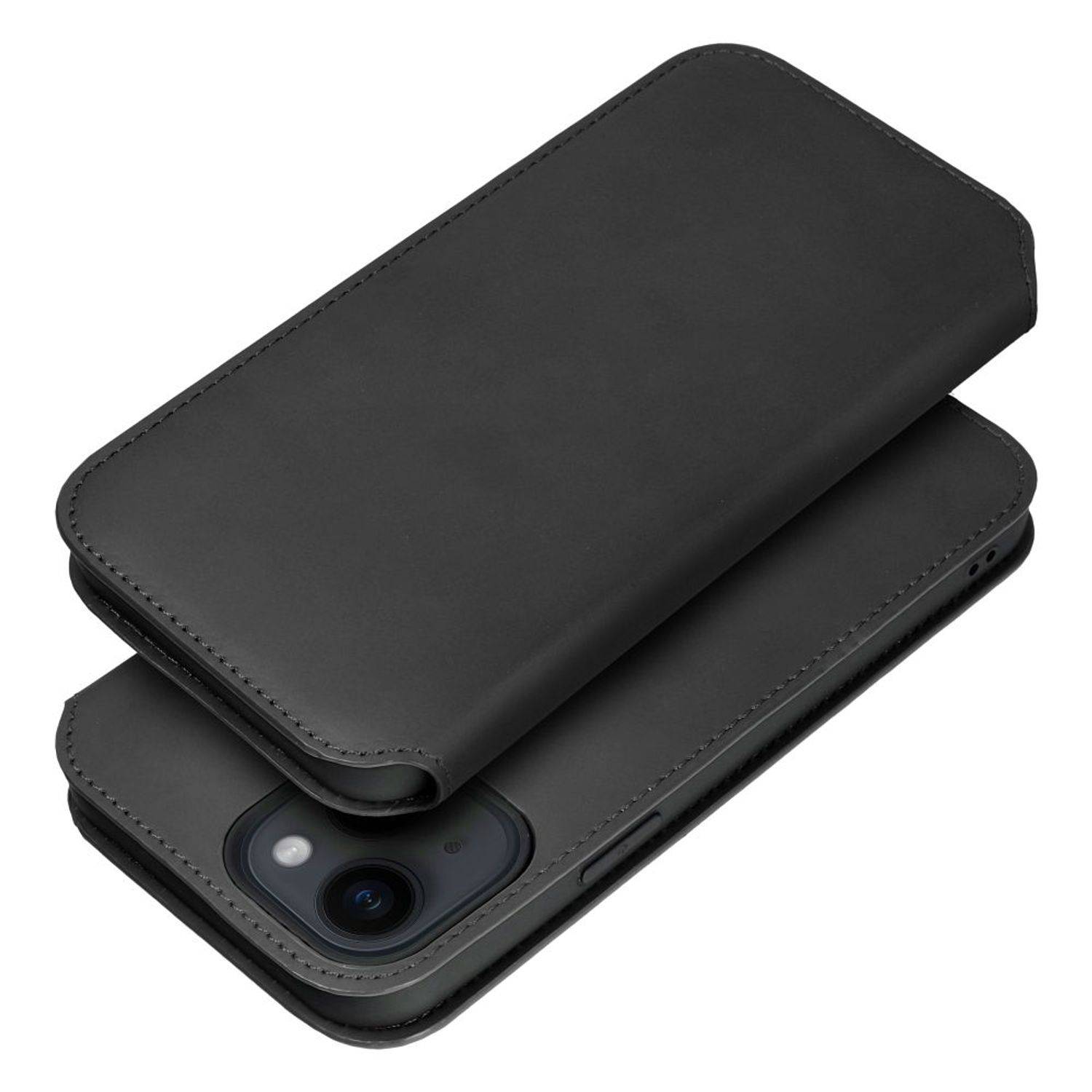 Hülle kompatibel mit Xiaomi Redmi 9A / 9AT Kunstleder Handyhülle - Handy Case Schwarz