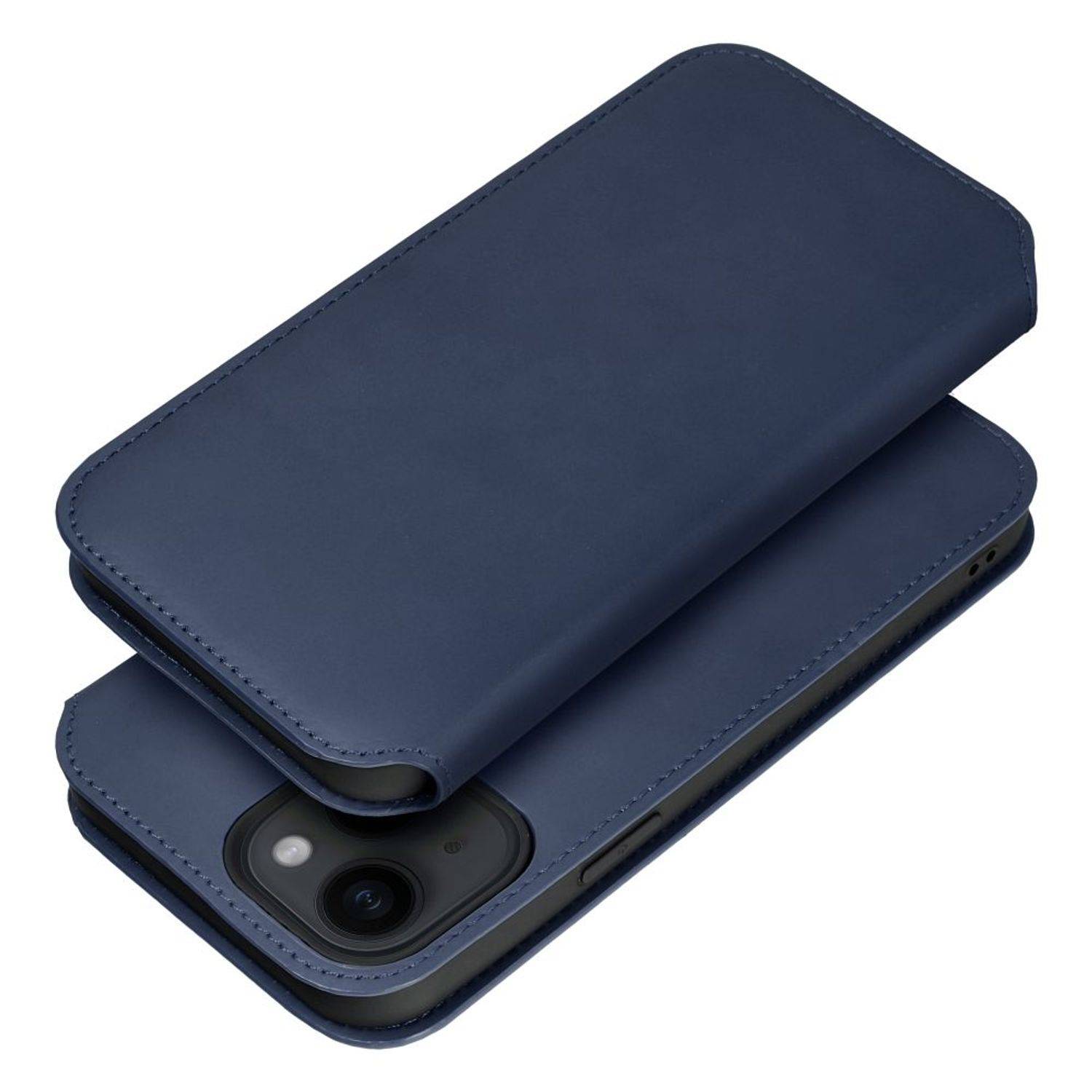 Hülle kompatibel mit Samsung Galaxy S23 Ultra Kunstleder Handyhülle - Handy Case Navy Blau