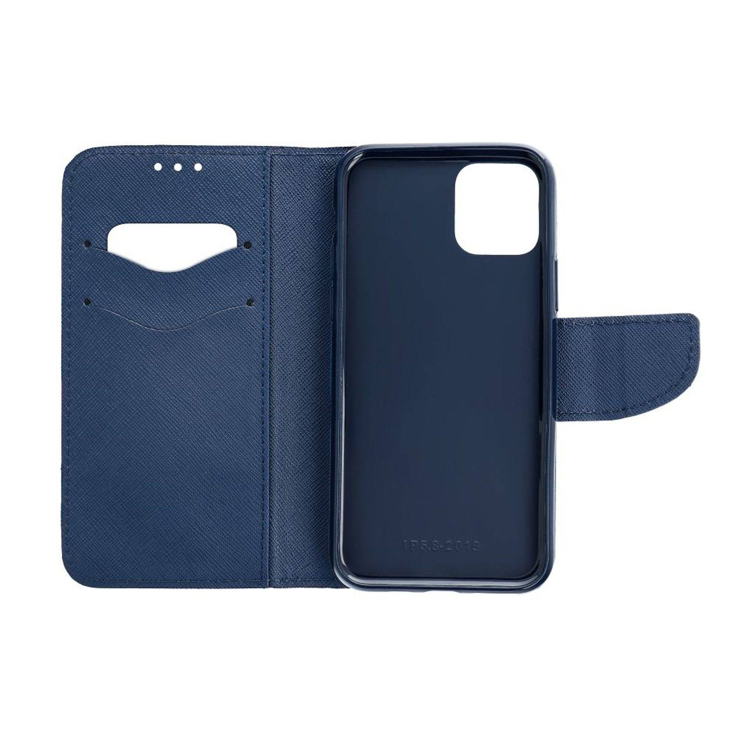 Hülle kompatibel mit Samsung Galaxy S23 Kunstleder Handyhülle - Handy Case Rot Navy Blau