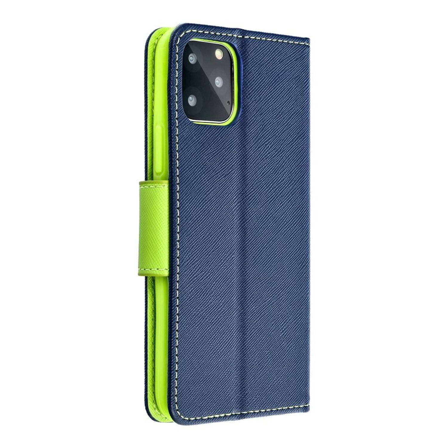 Hülle kompatibel mit Samsung Galaxy S23 Plus Kunstleder Handyhülle - Handy Case Navy Blau Grün