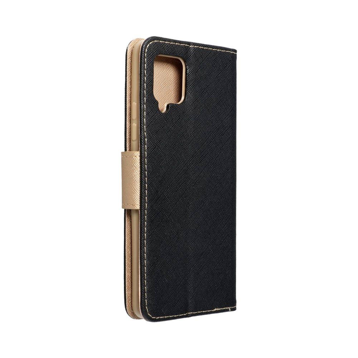 Hülle kompatibel mit Samsung Galaxy S23 Plus Kunstleder Handyhülle - Handy Case Schwarz Gold