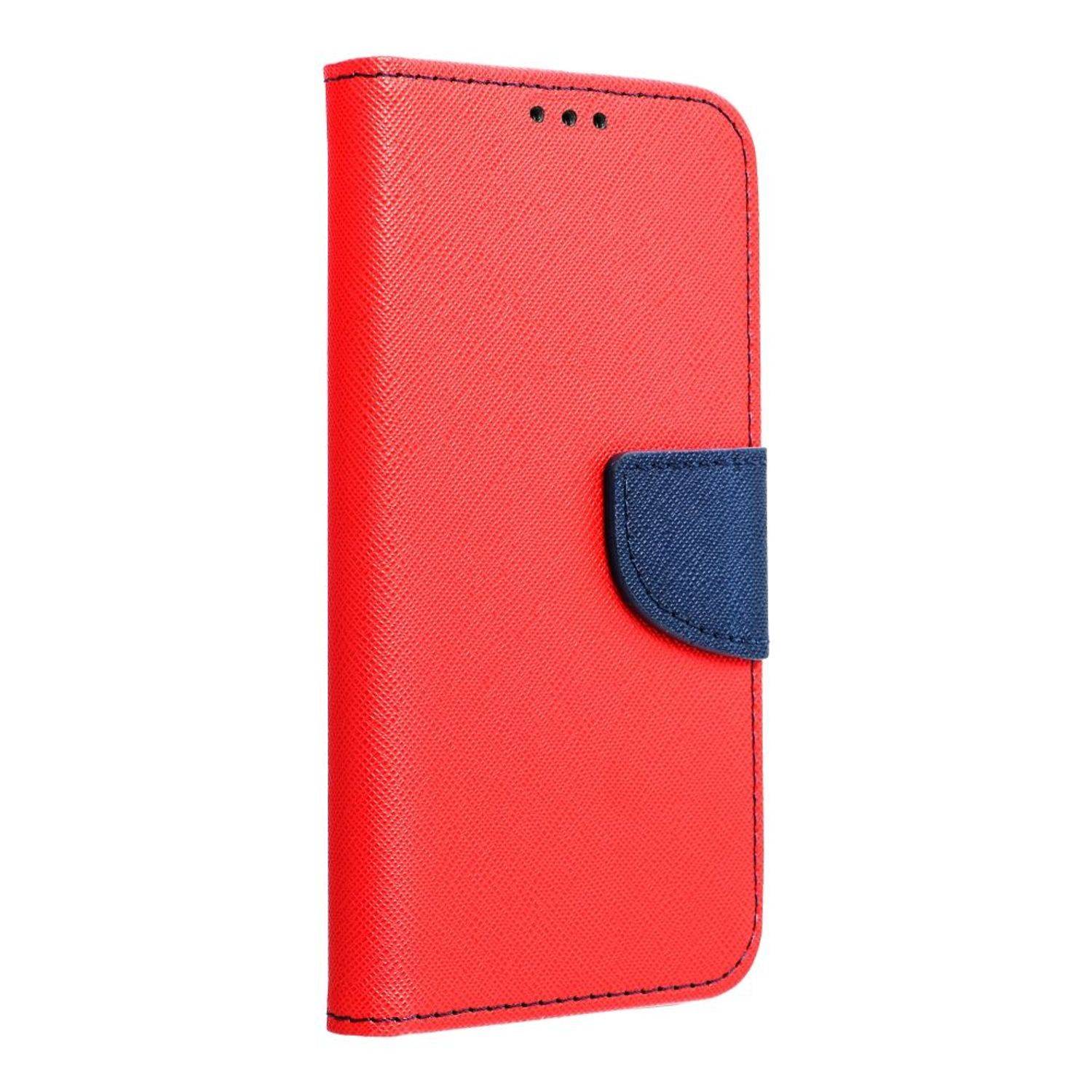 Hülle kompatibel mit Samsung Galaxy S23 Ultra Kunstleder Handyhülle - Handy Case Rot Navy Blau