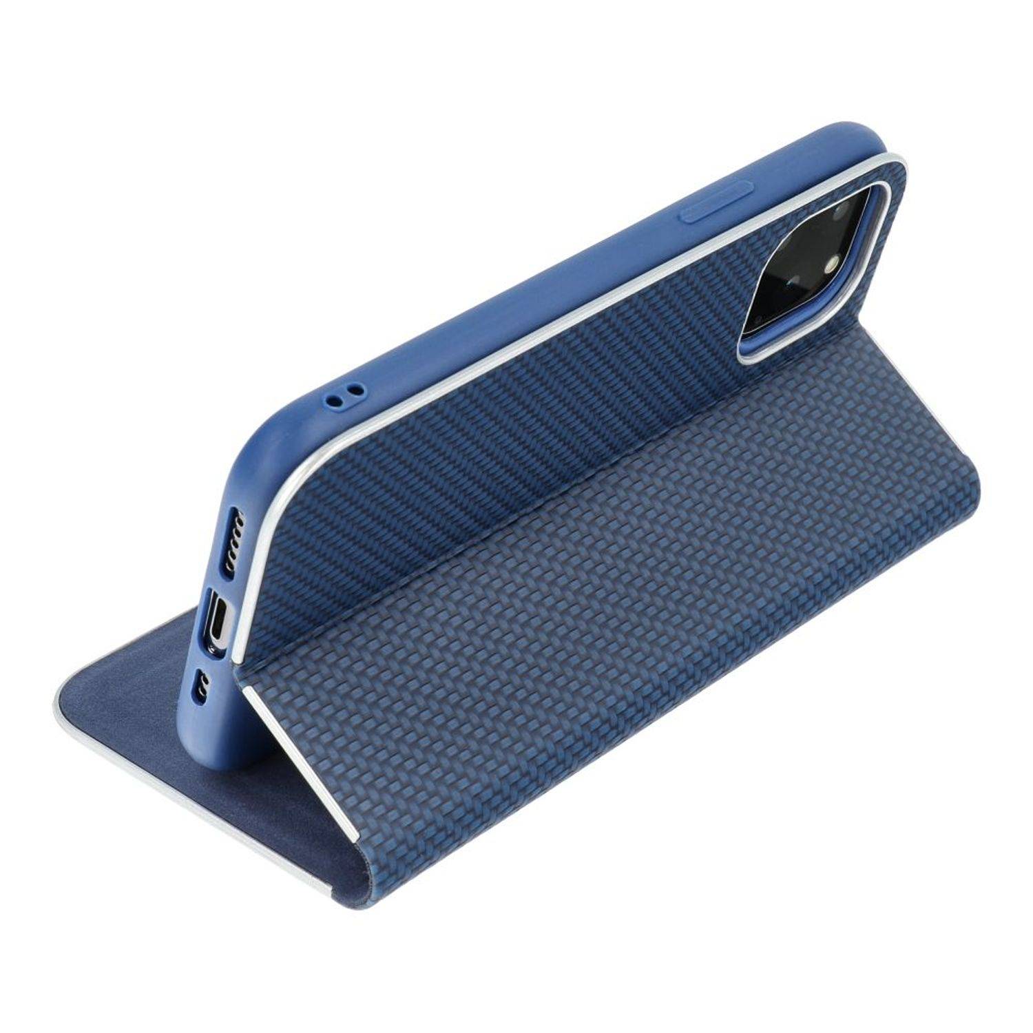 Hülle kompatibel mit Samsung Galaxy S23 Kunstleder Handyhülle - Handy Case Blau