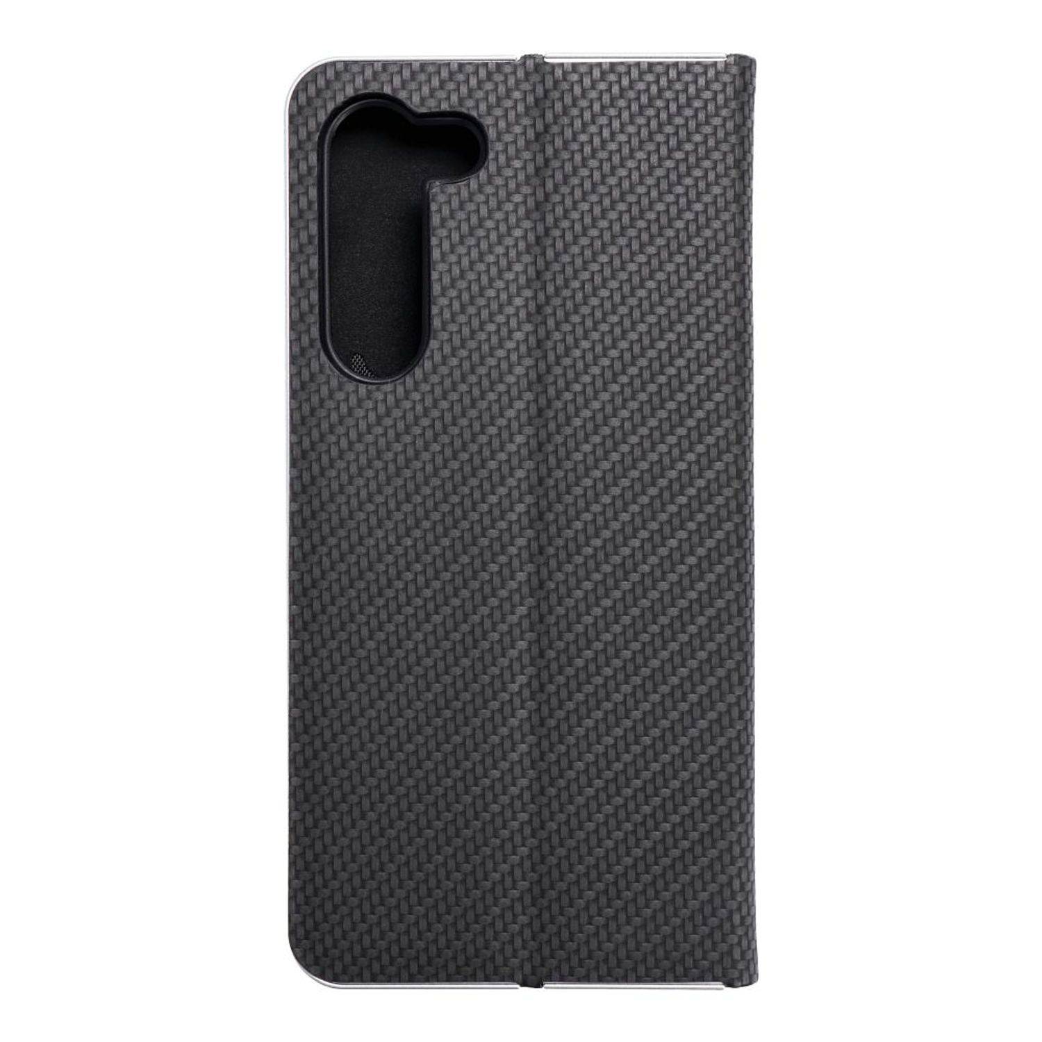 Hülle kompatibel mit Samsung Galaxy S23 Plus Kunstleder Handyhülle - Handy Case Schwarz