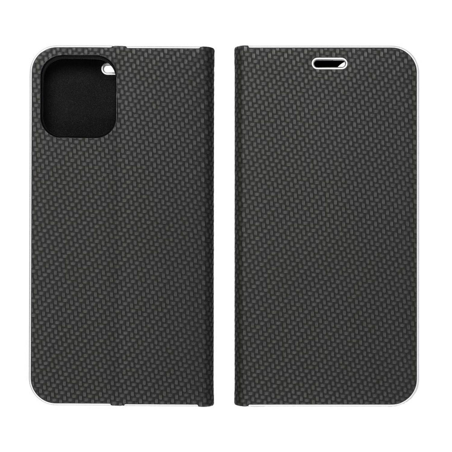 Hülle kompatibel mit Samsung Galaxy S23 Plus Kunstleder Handyhülle - Handy Case Schwarz